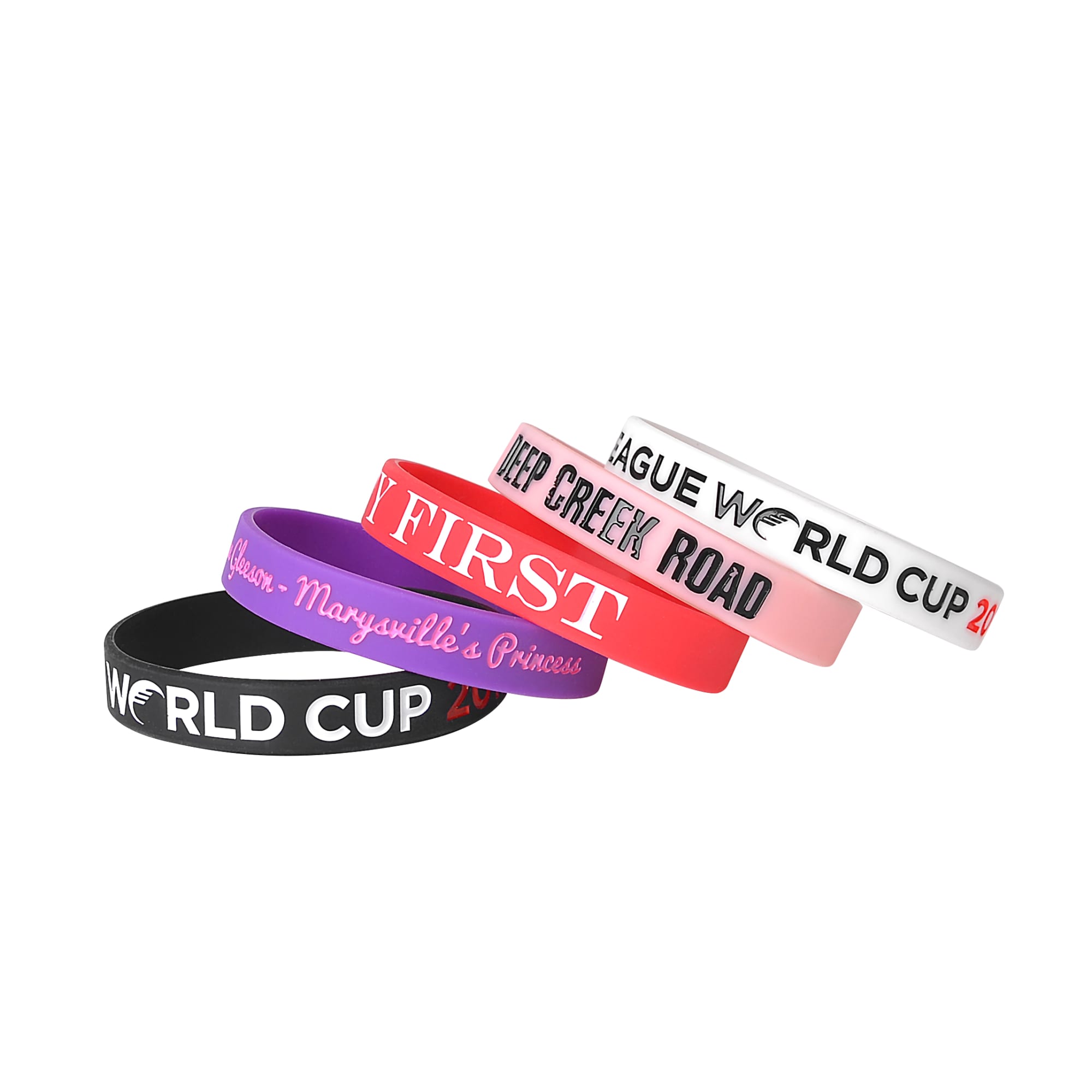 Debossed Colour Filled Wristband