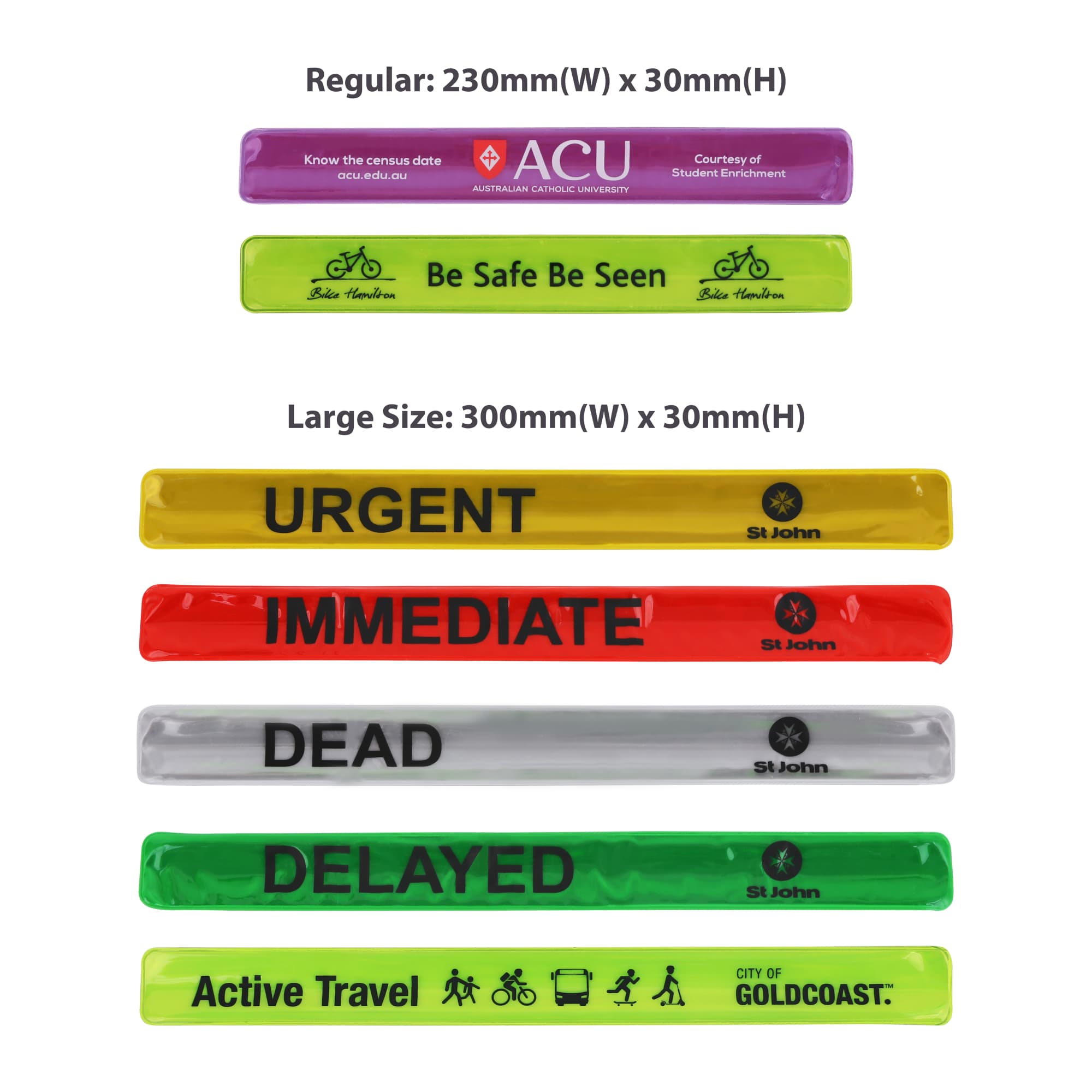 Reflective Slap Band