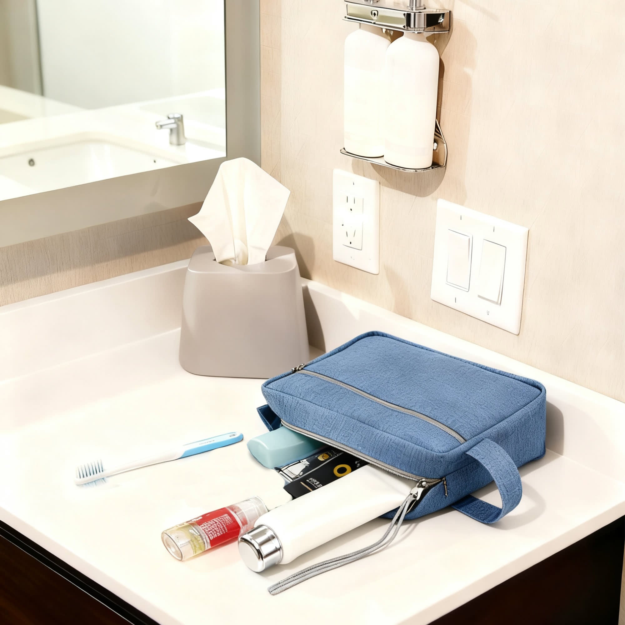 Toiletry Bag With Handle