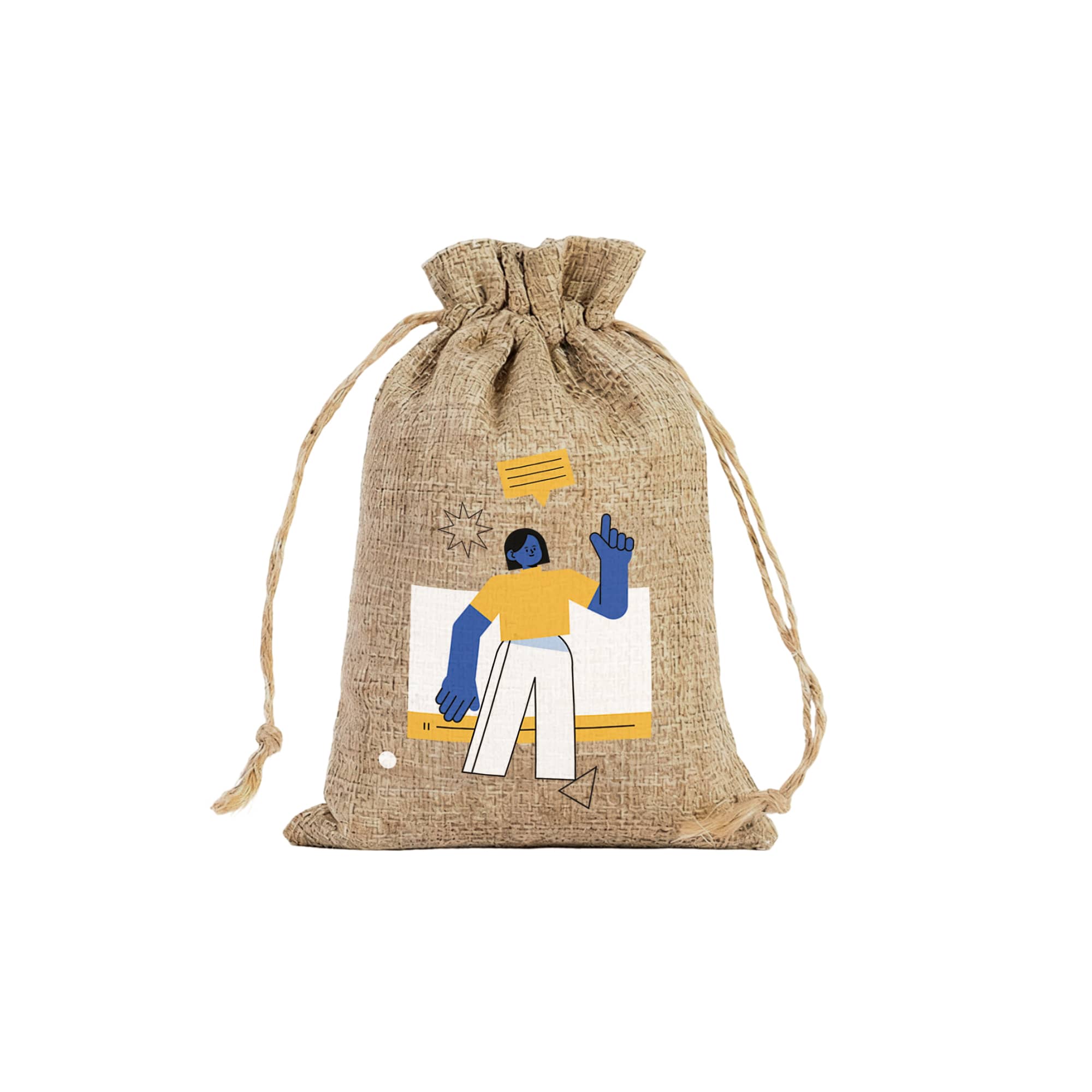 Linen Drawstring Gift Bags
