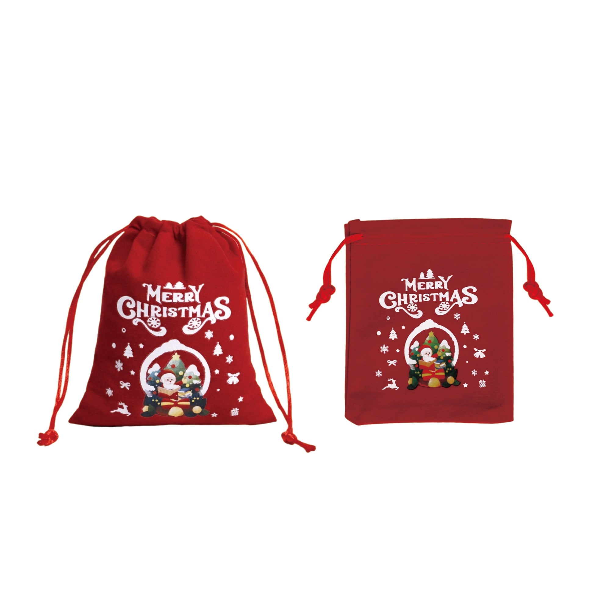 Christmas Drawstring Gift Bags