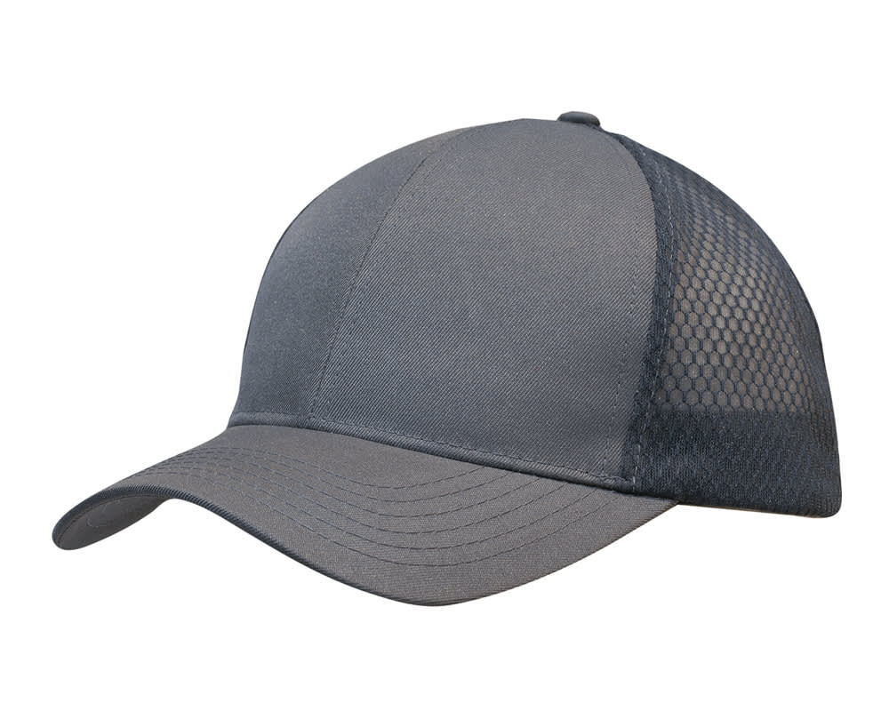 Breathable poly twill with honeycomb mesh