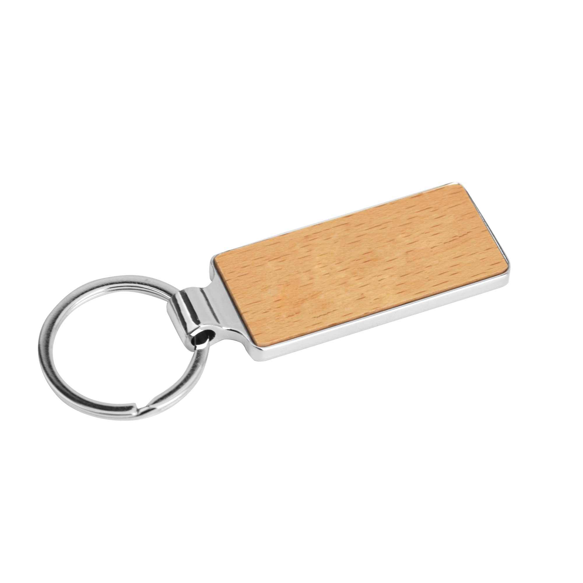 Rectangle Wooden Keyring