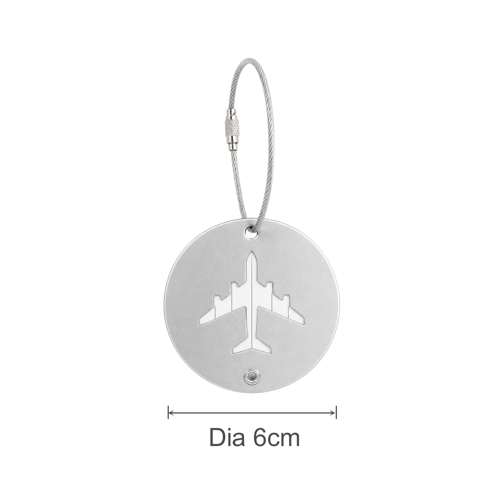 Plane Round Wire Cable Luggage Tag