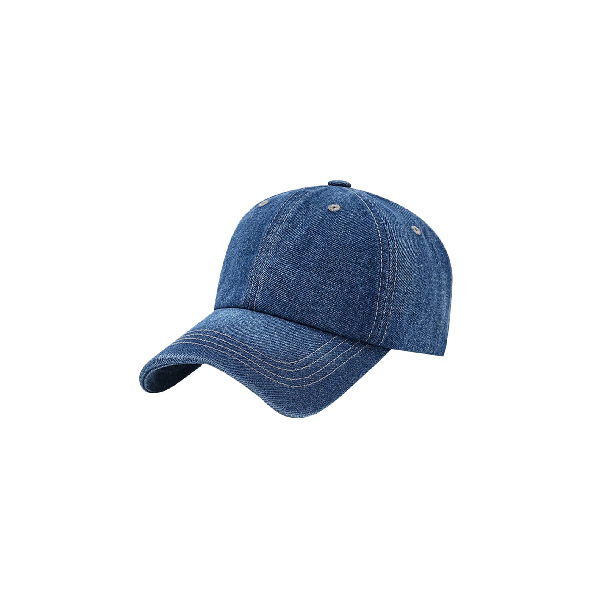 6 Panel Denim Baseball Cap