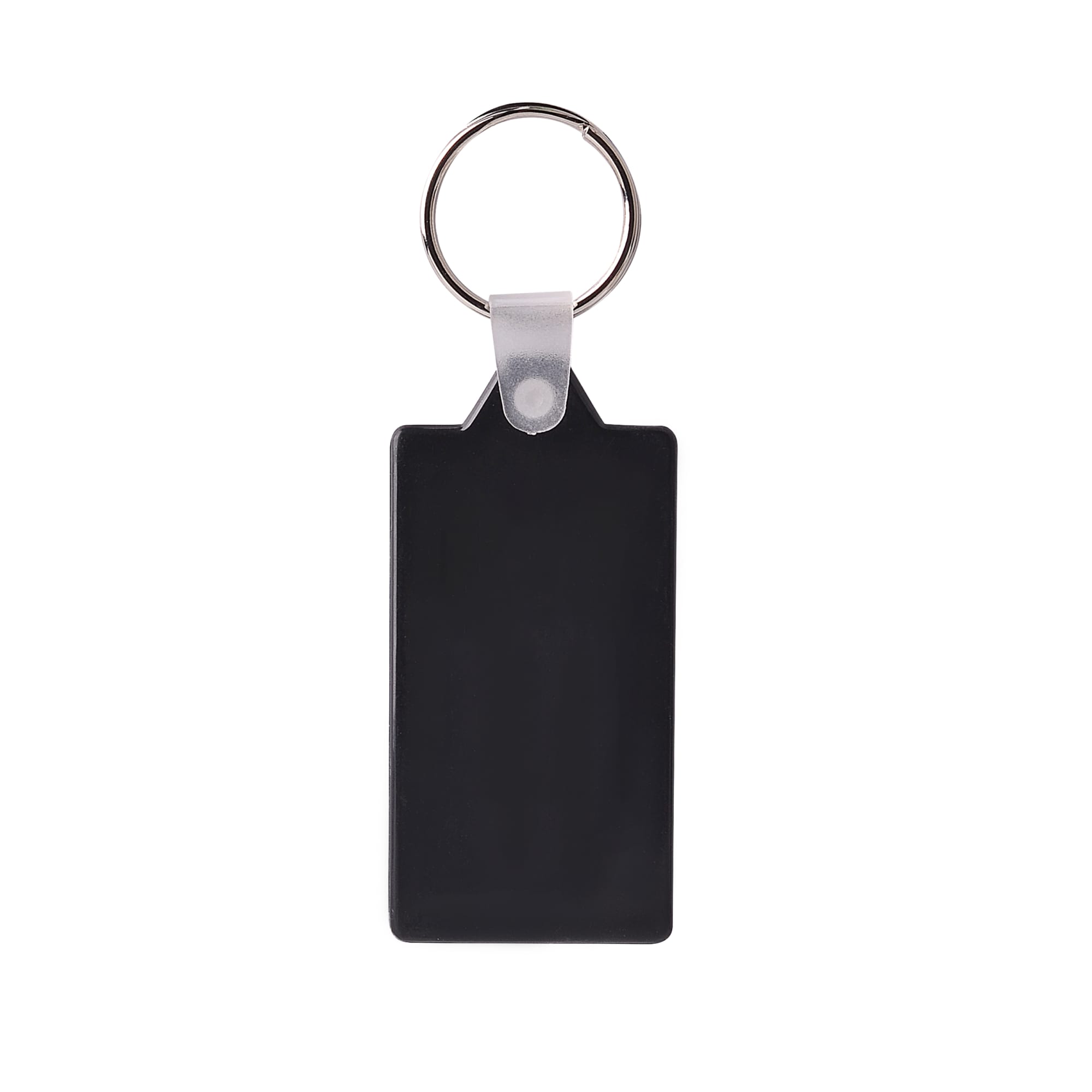 Rectangular Hard Plastic Keyring