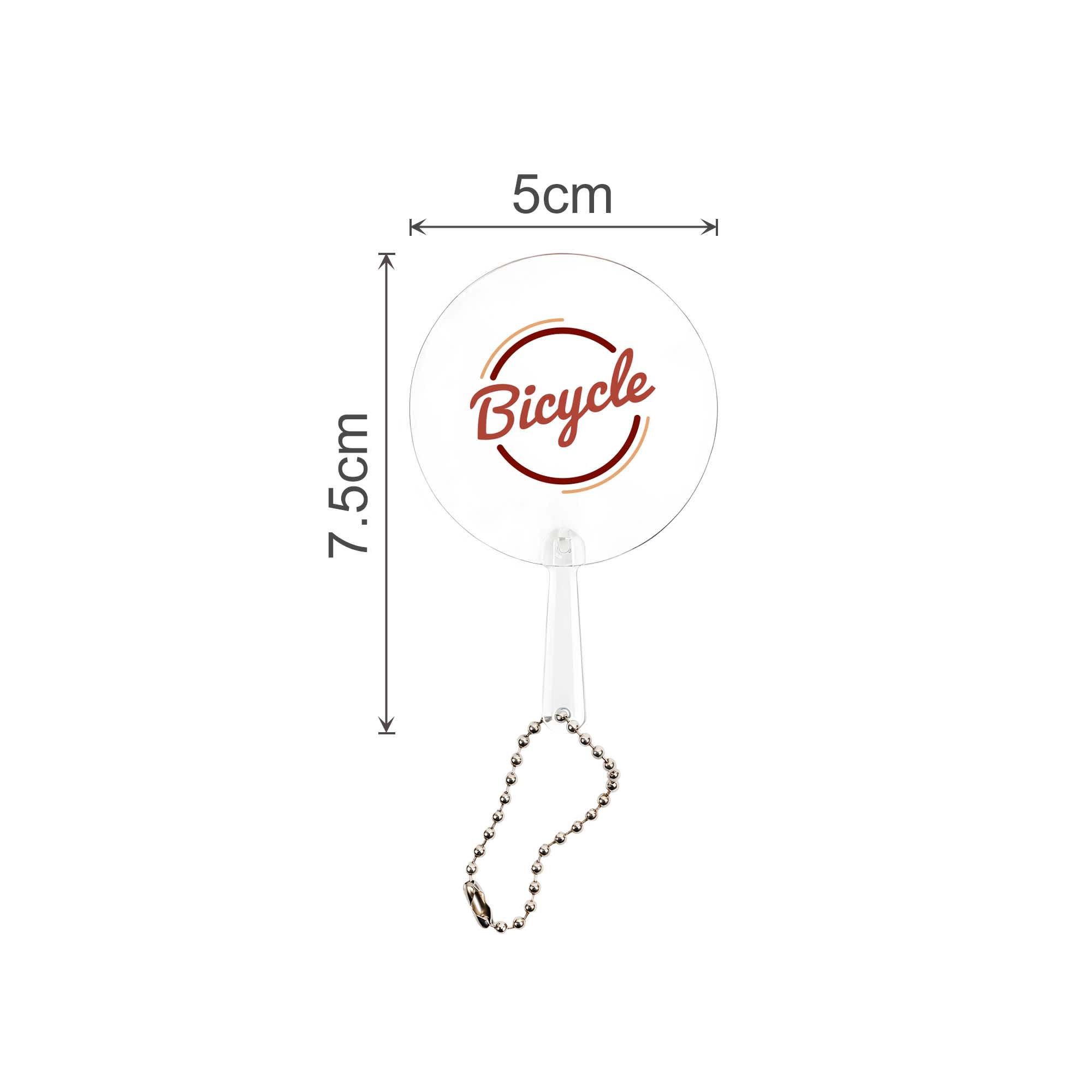 Mini PVC Hand Fan with Keychain