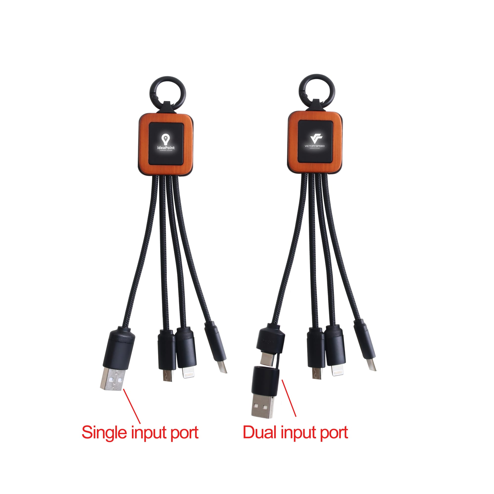 Light Up Charging Cable - Square Shape