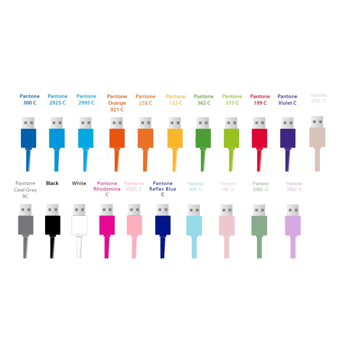 Custom Shape PVC Charging Cable with Keyring