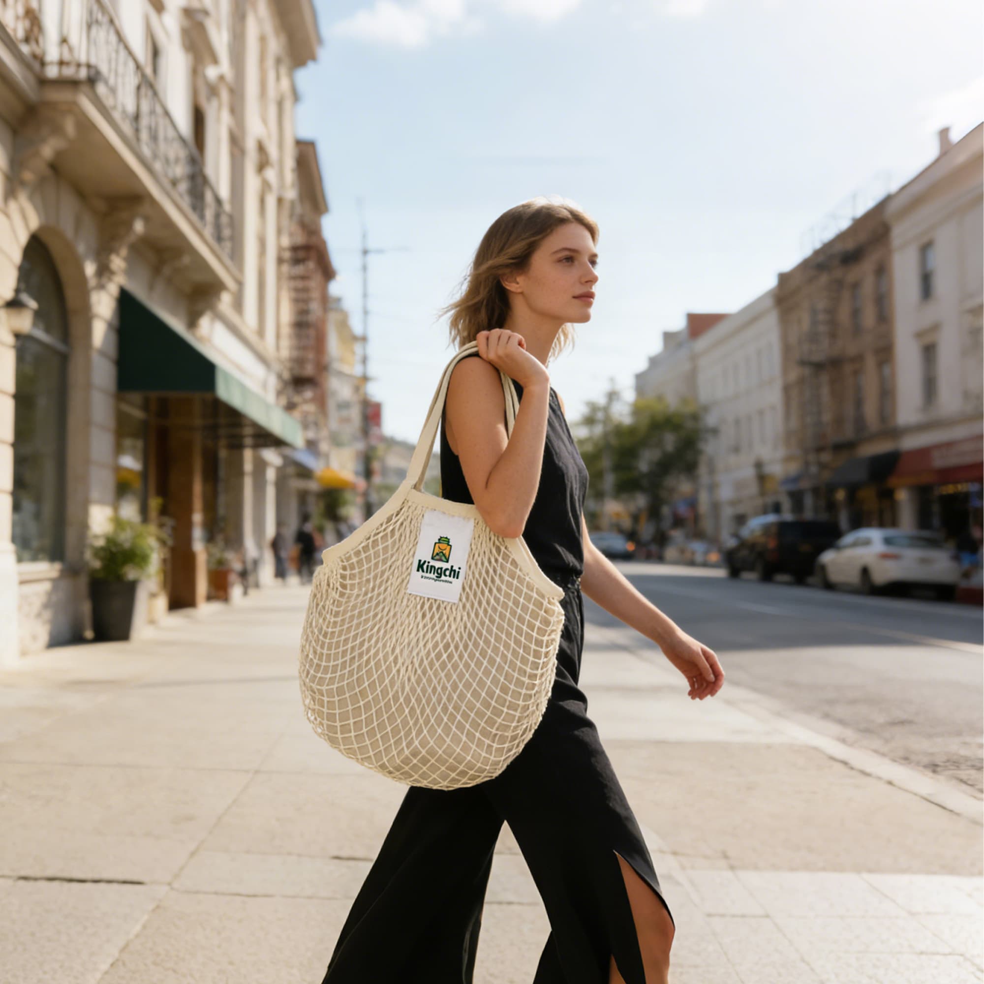 Mesh Grocery Bag with inner