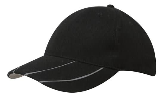 Brushed Heavy Cotton with Hi-Vis Laminated Two-Tone Peak