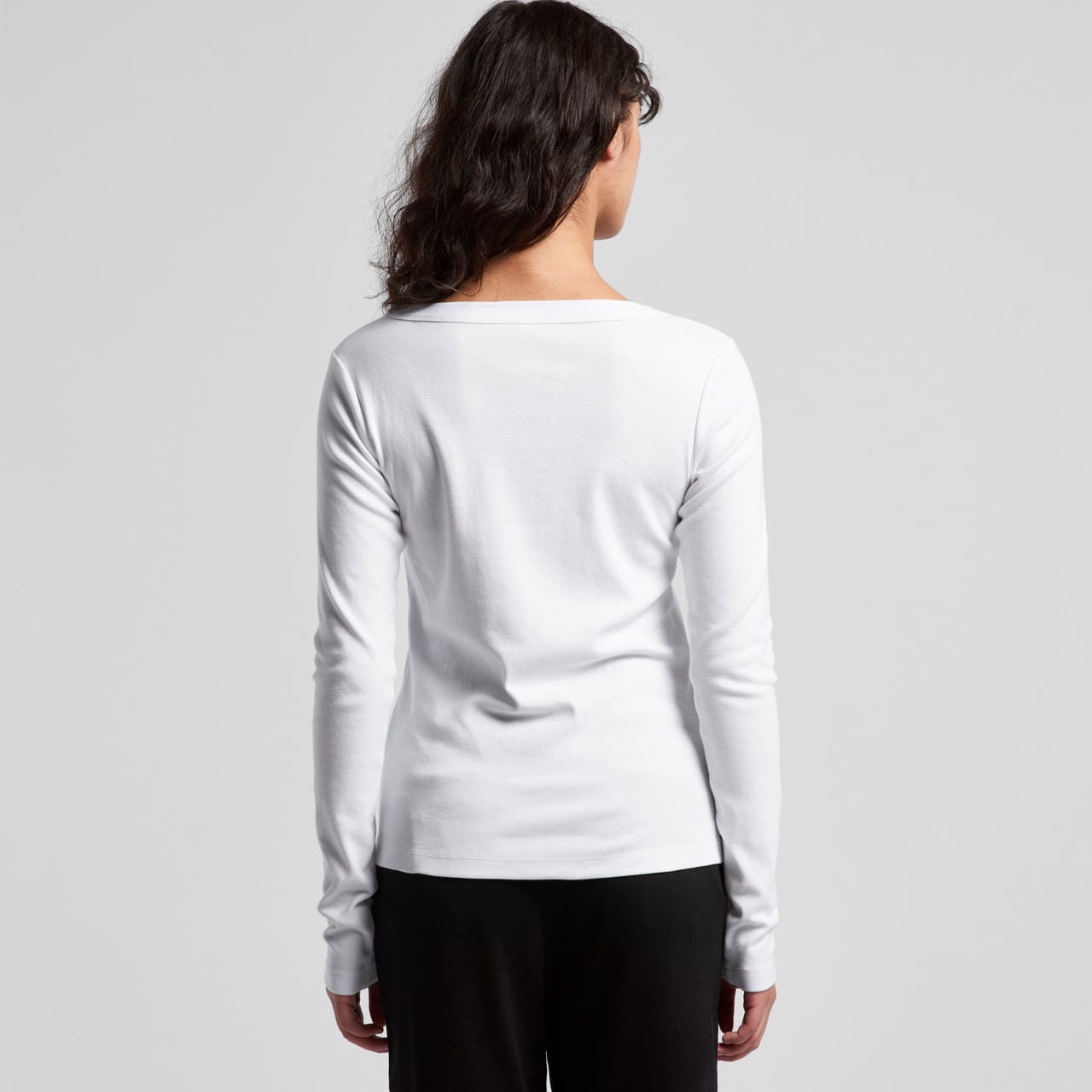 Wo's Organic Baby Rib L/S Tee