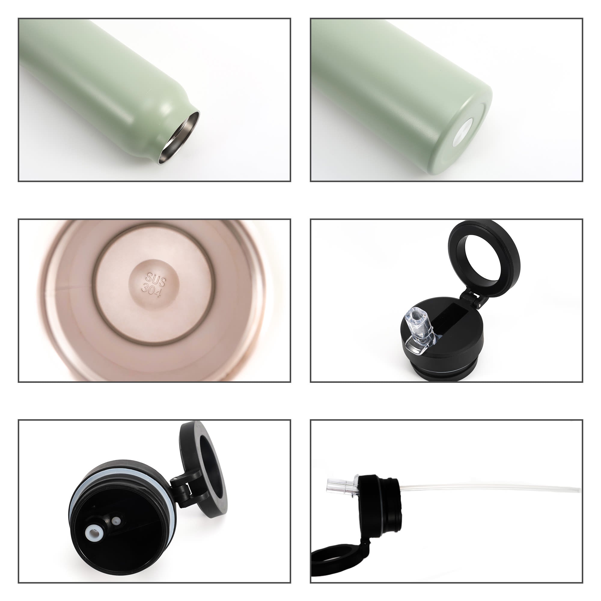 700ML Stainless Steel Vacuum Thermal Bottle with Magnetic Phone Holder