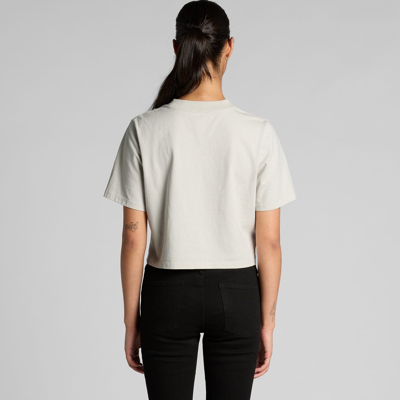Wo's Heavy Faded Crop Tee