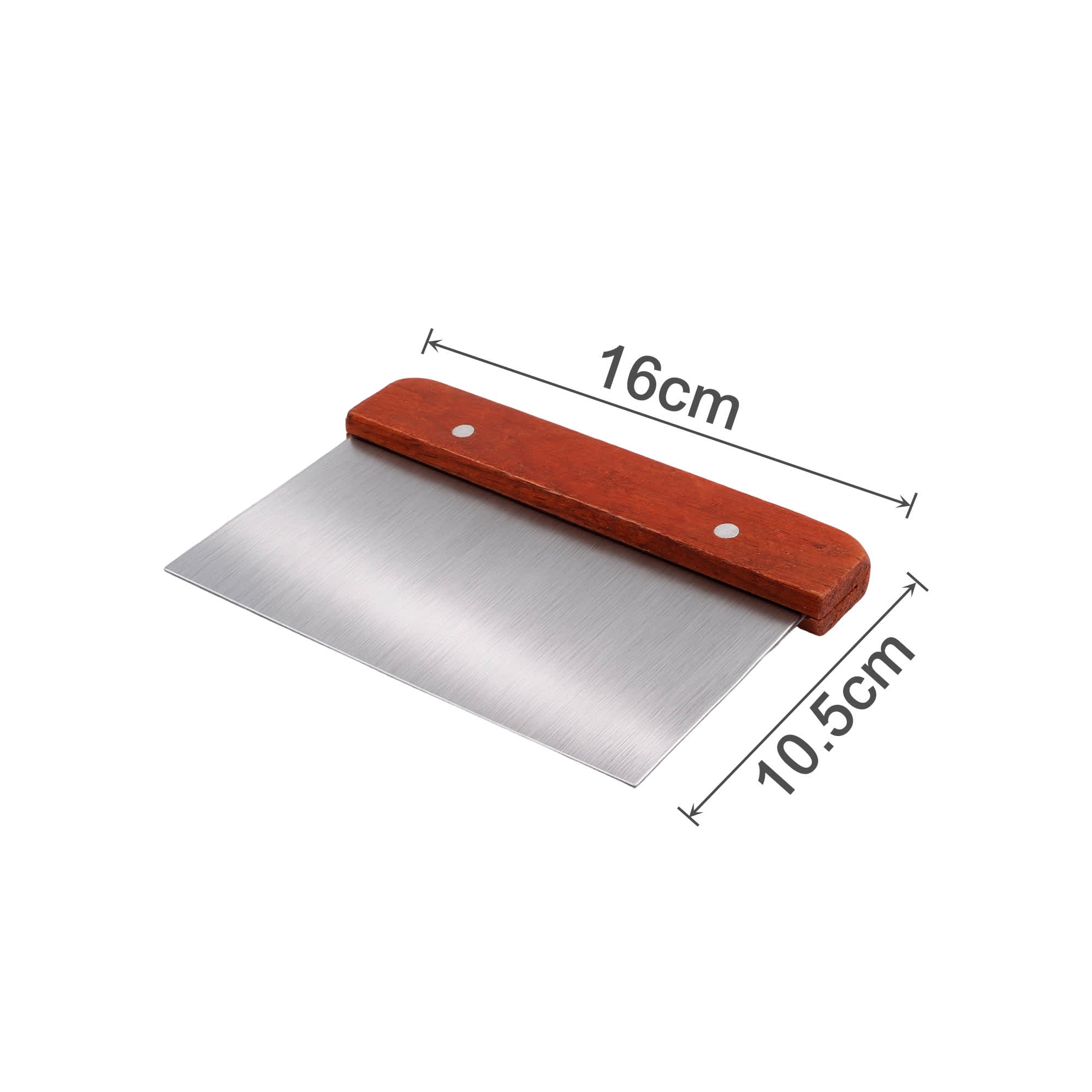 Stainless Steel Dough Scraper with Wood Handle