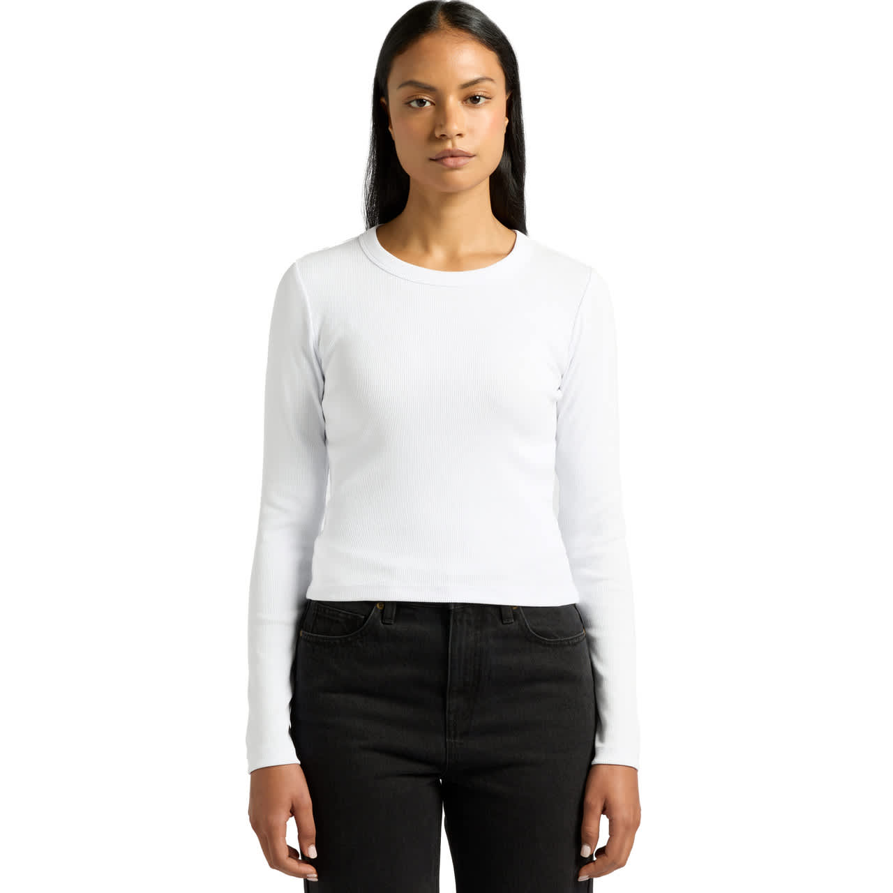 Wo's Organic Rib L/S Tee