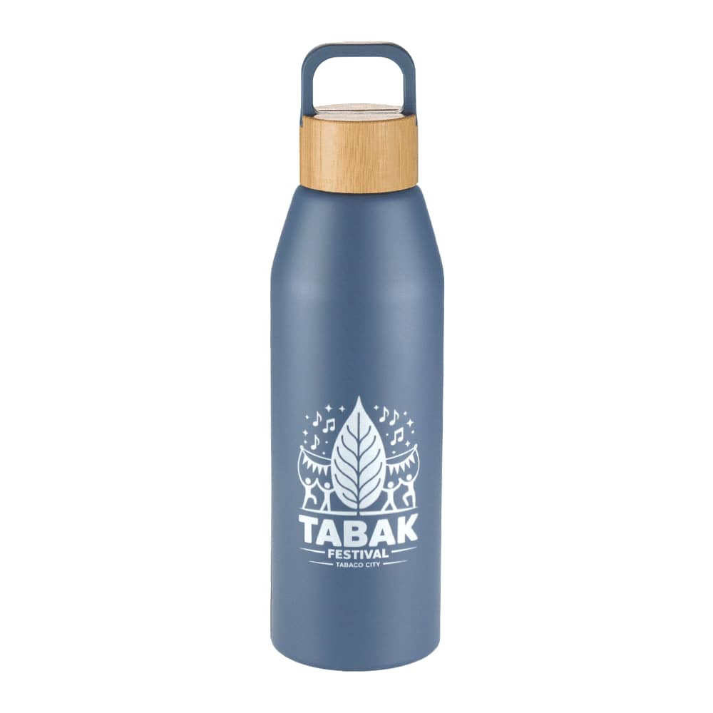 Aspen Recycled Bottle with Bamboo Lid - 1L