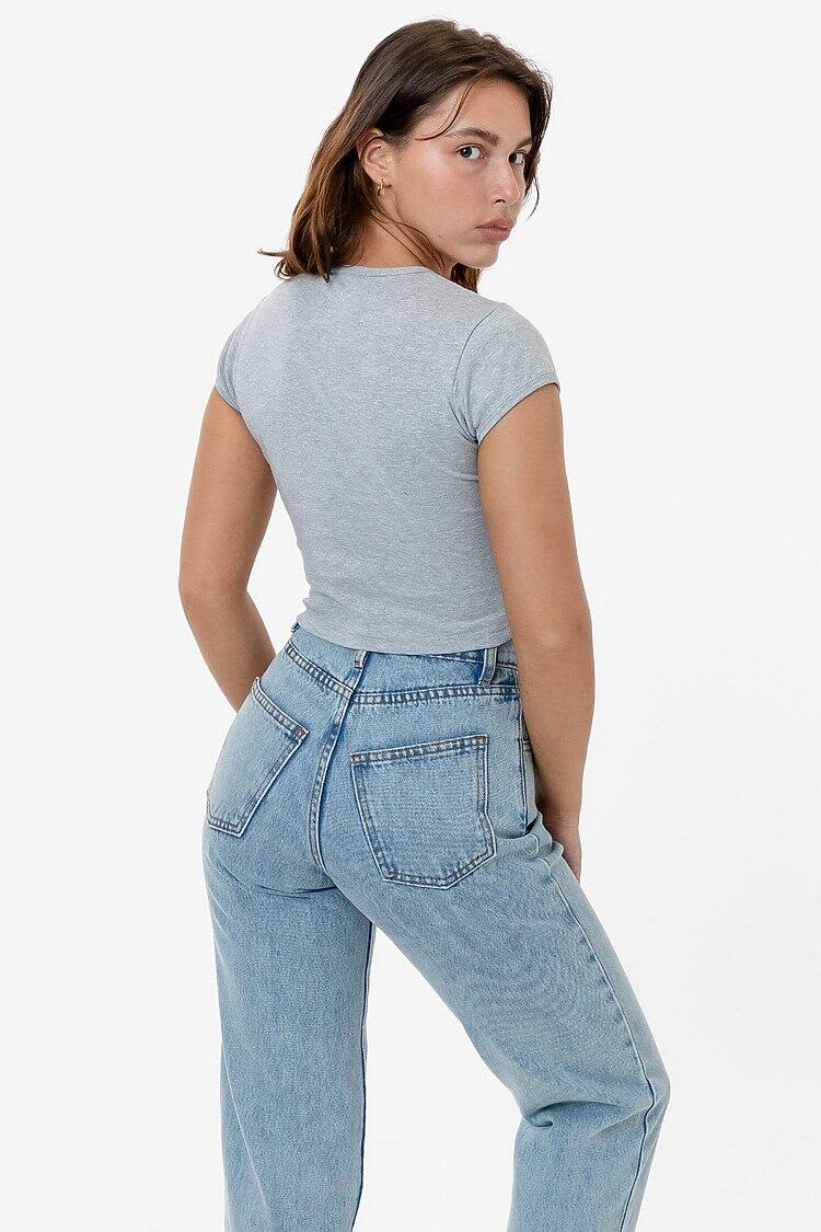 Cap Sleeve Baby Rib Crop Top
