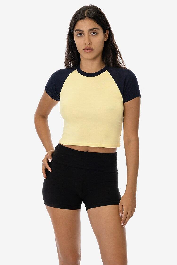 Short Sleeve Baby Rib Raglan Tee