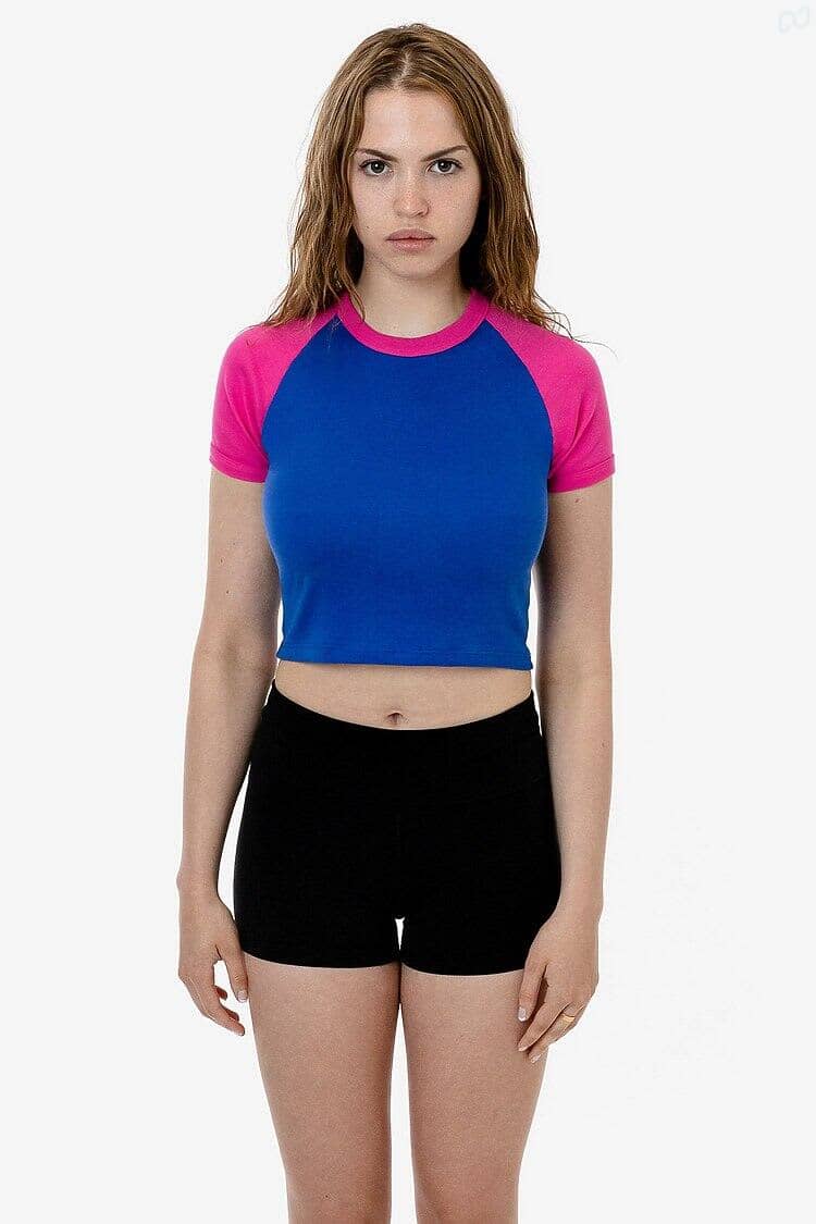 Short Sleeve Baby Rib Raglan Tee