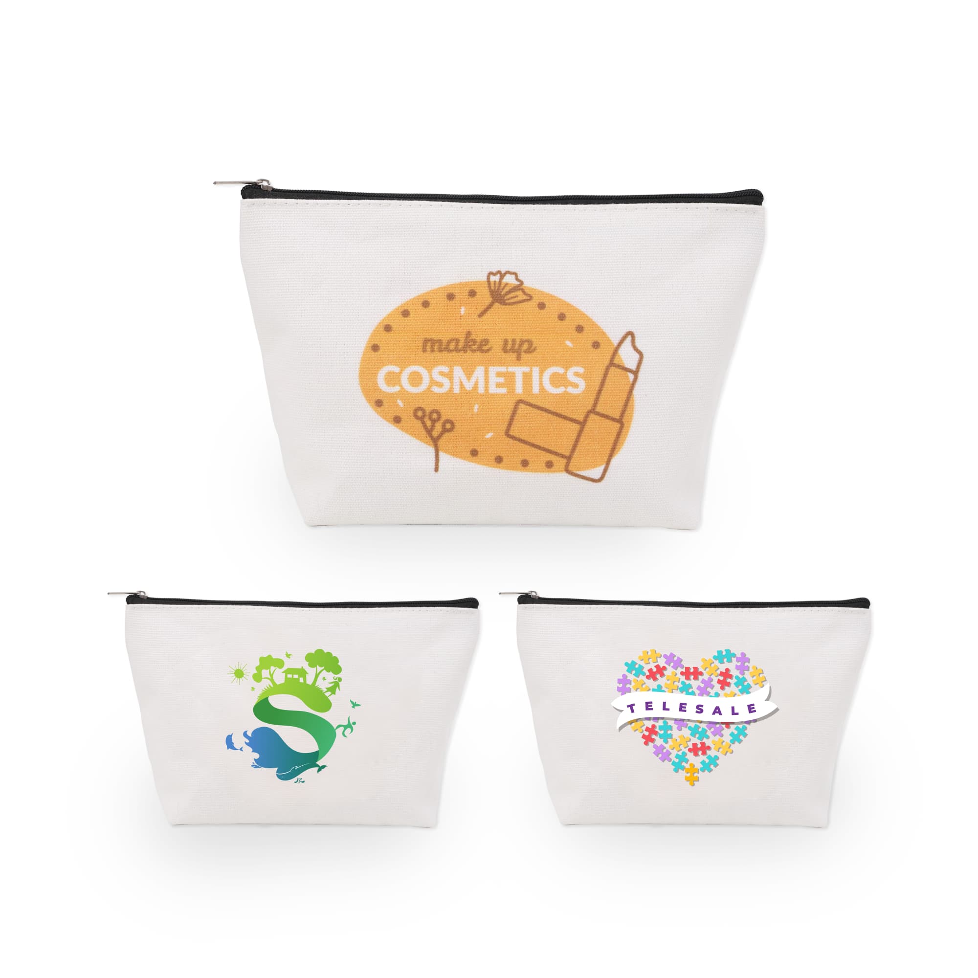 Canvas Cosmetic Bag