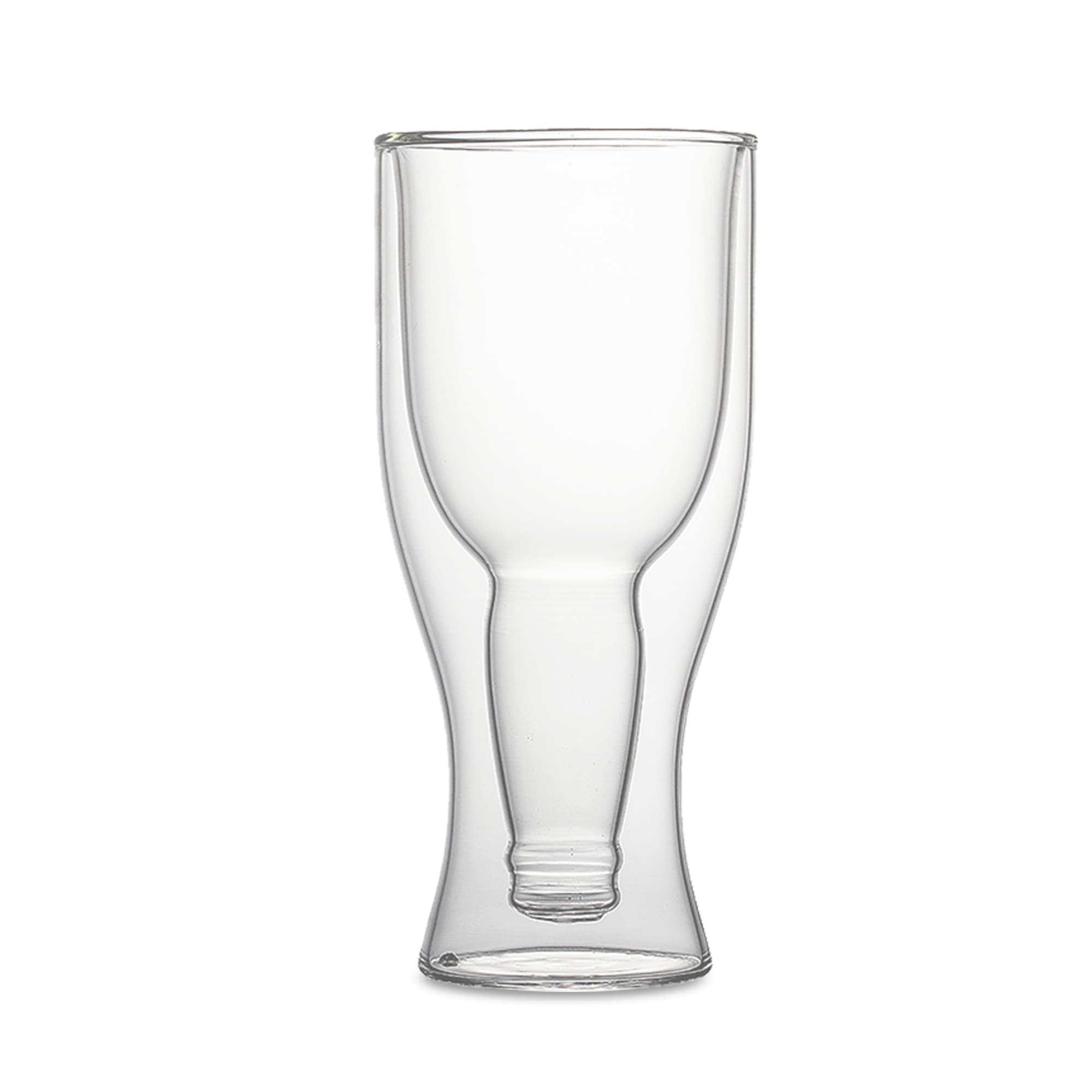 Beer Bottle Double Wall Glass