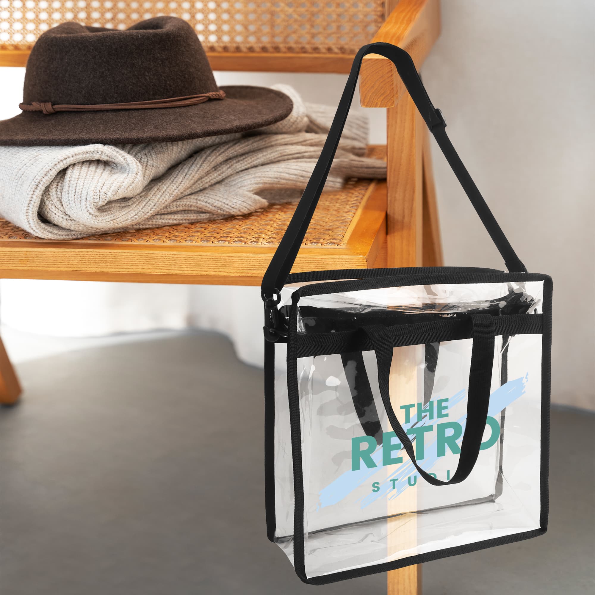 Clear Tote Bag With Shoulder Strap