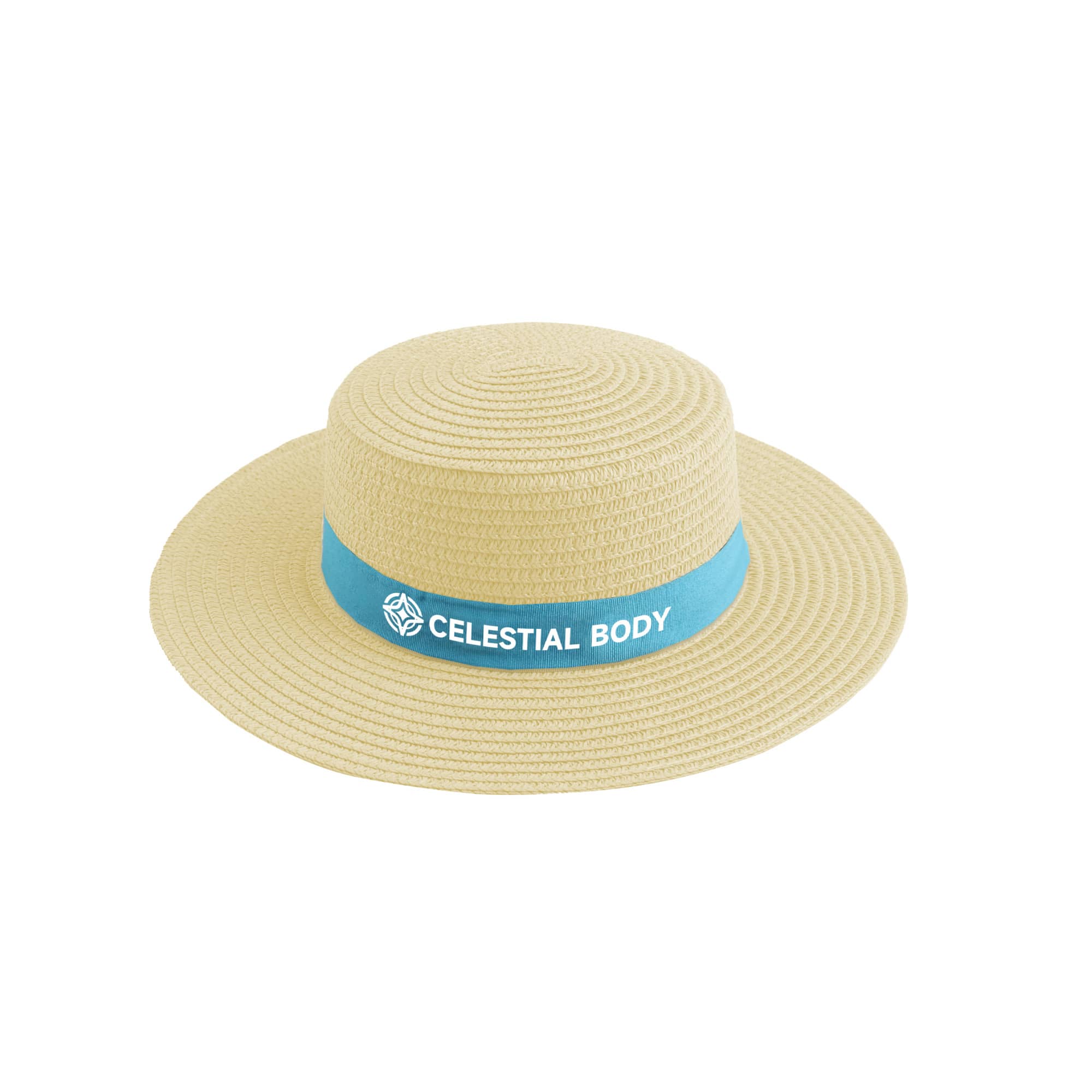 Straw Hat with Ribbon