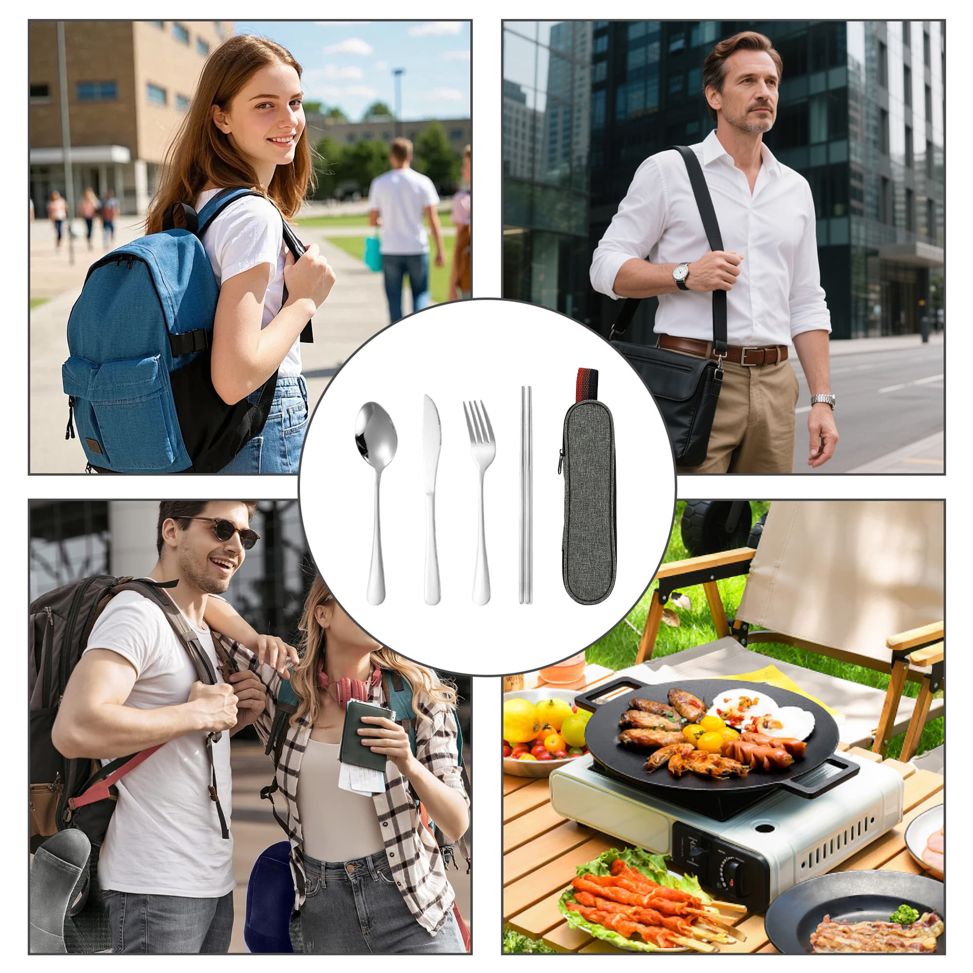 Travel Cutlery Set 4pcs