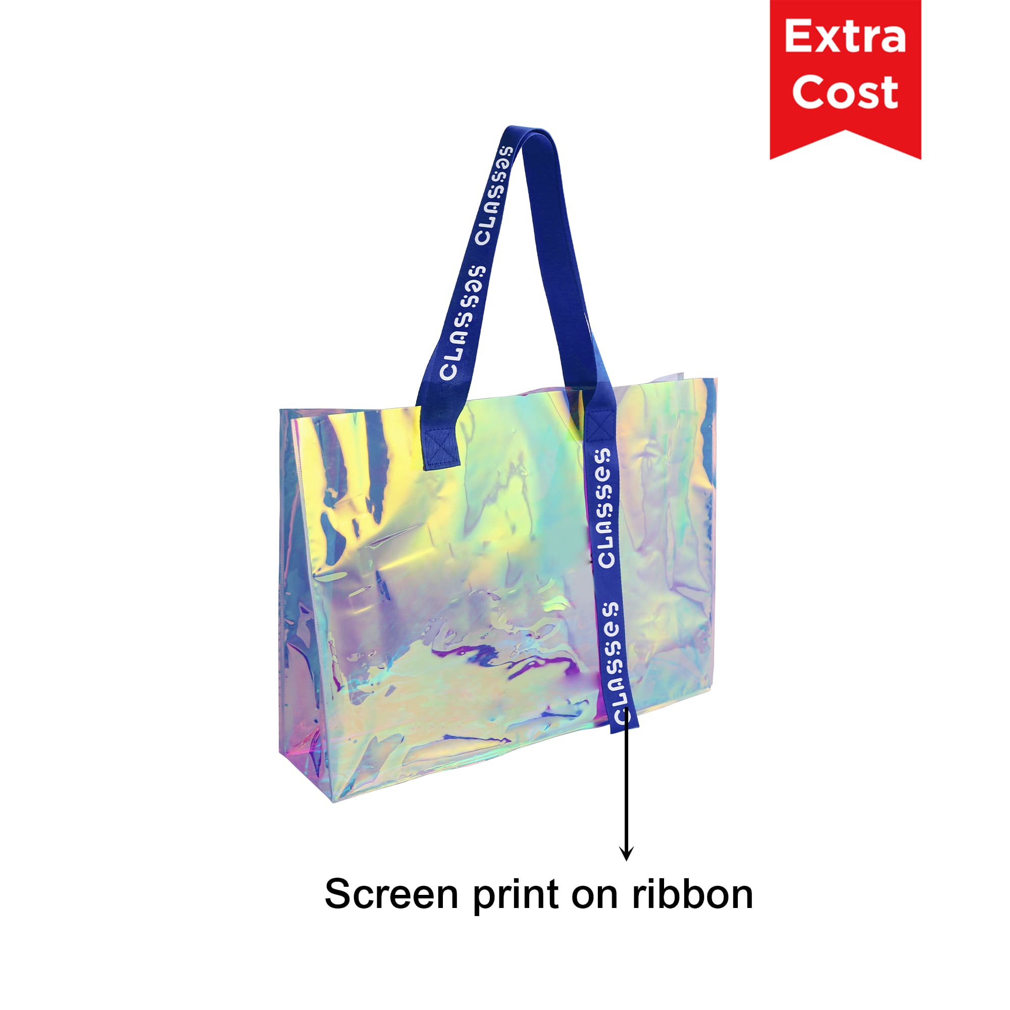 Colorful Transparent PVC Tote Bag