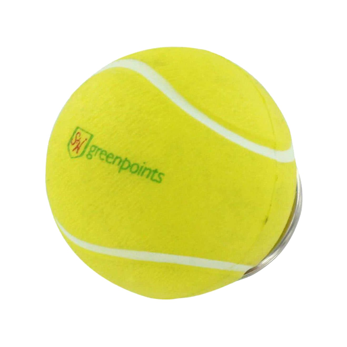 Keyring with Tennis Ball Stress Item
