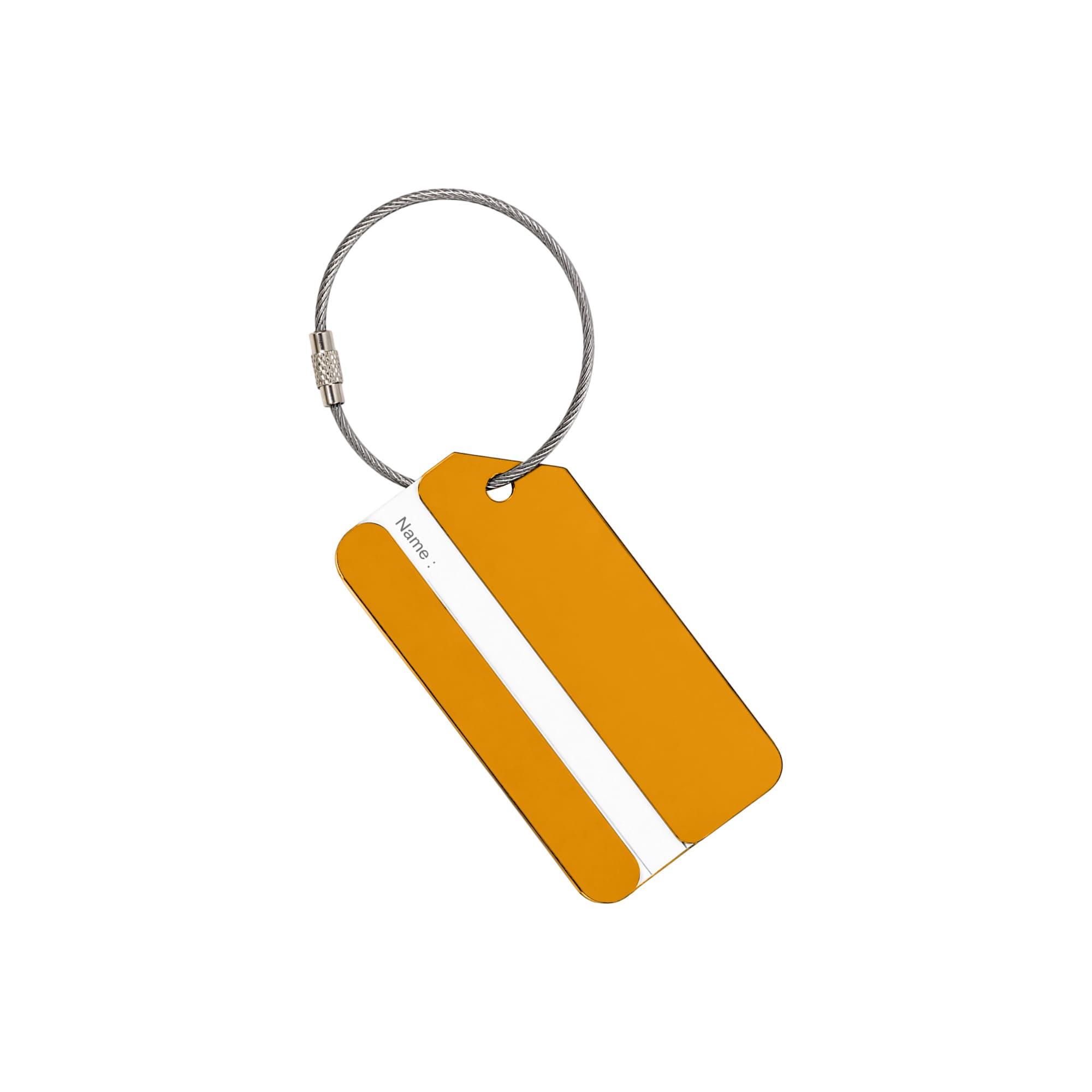 Square Aluminium Luggage Tag B