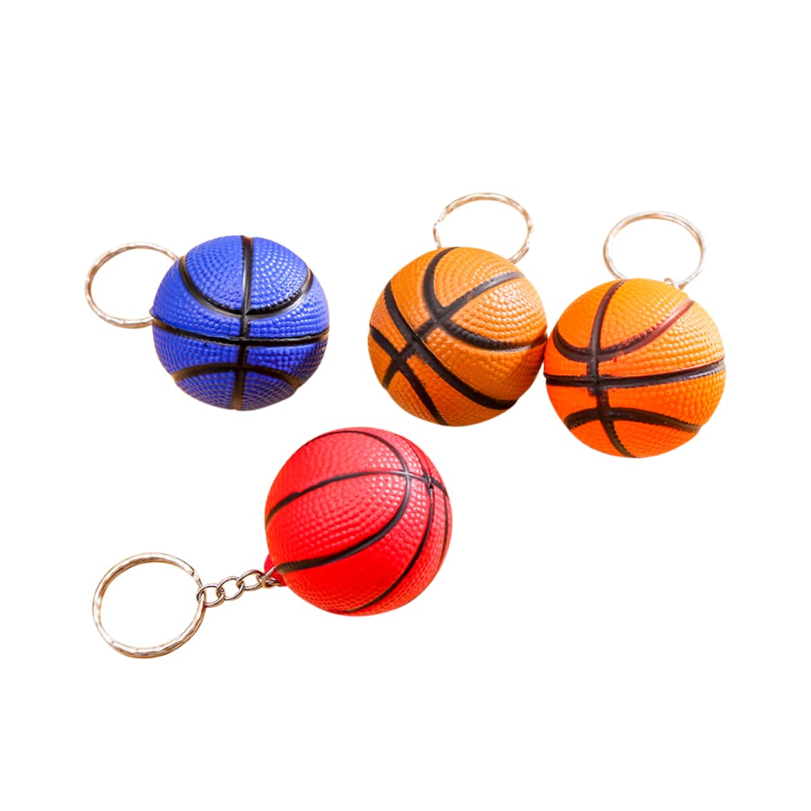 Keyring with Basketball Stress Item