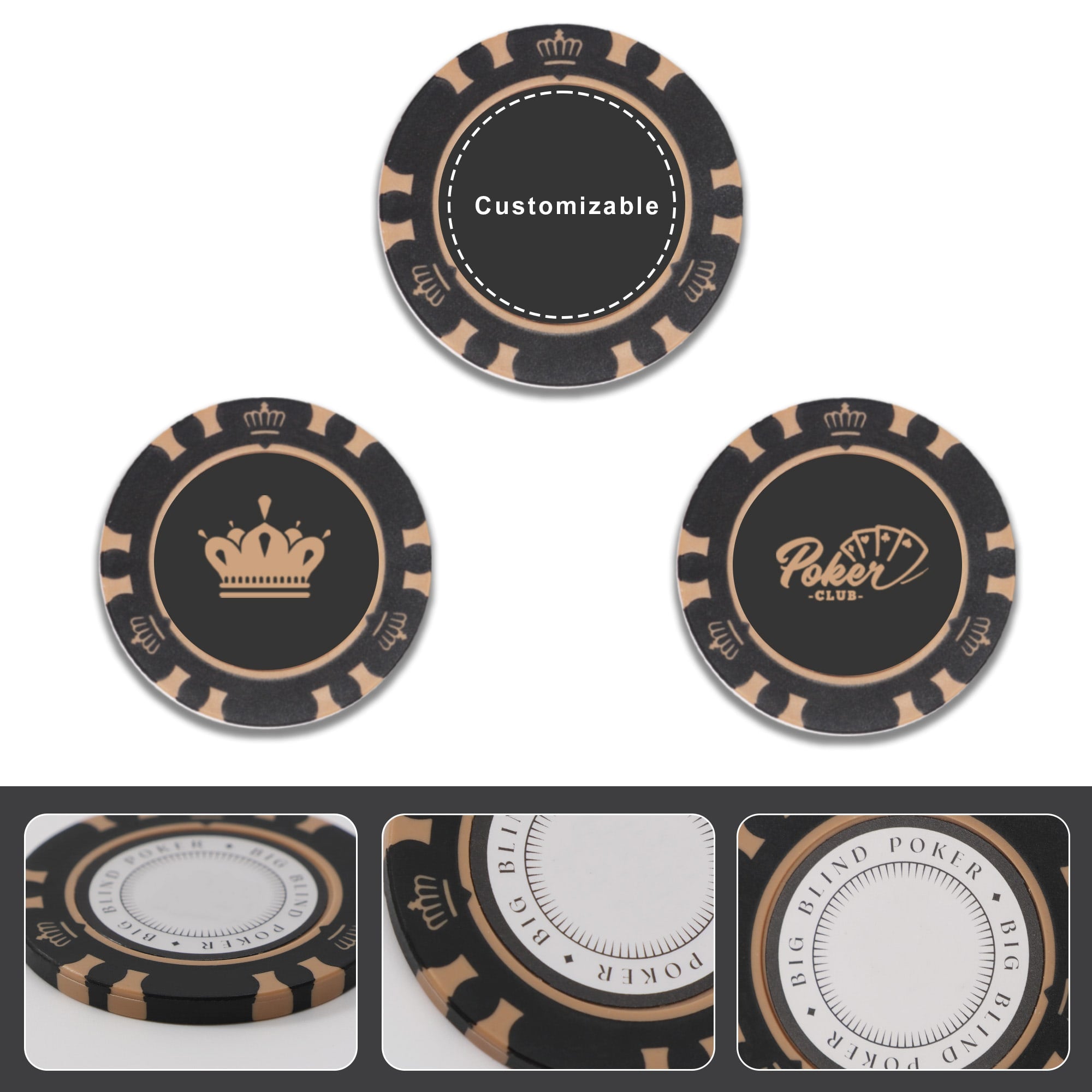 Royal Crown Clay Poker Chips