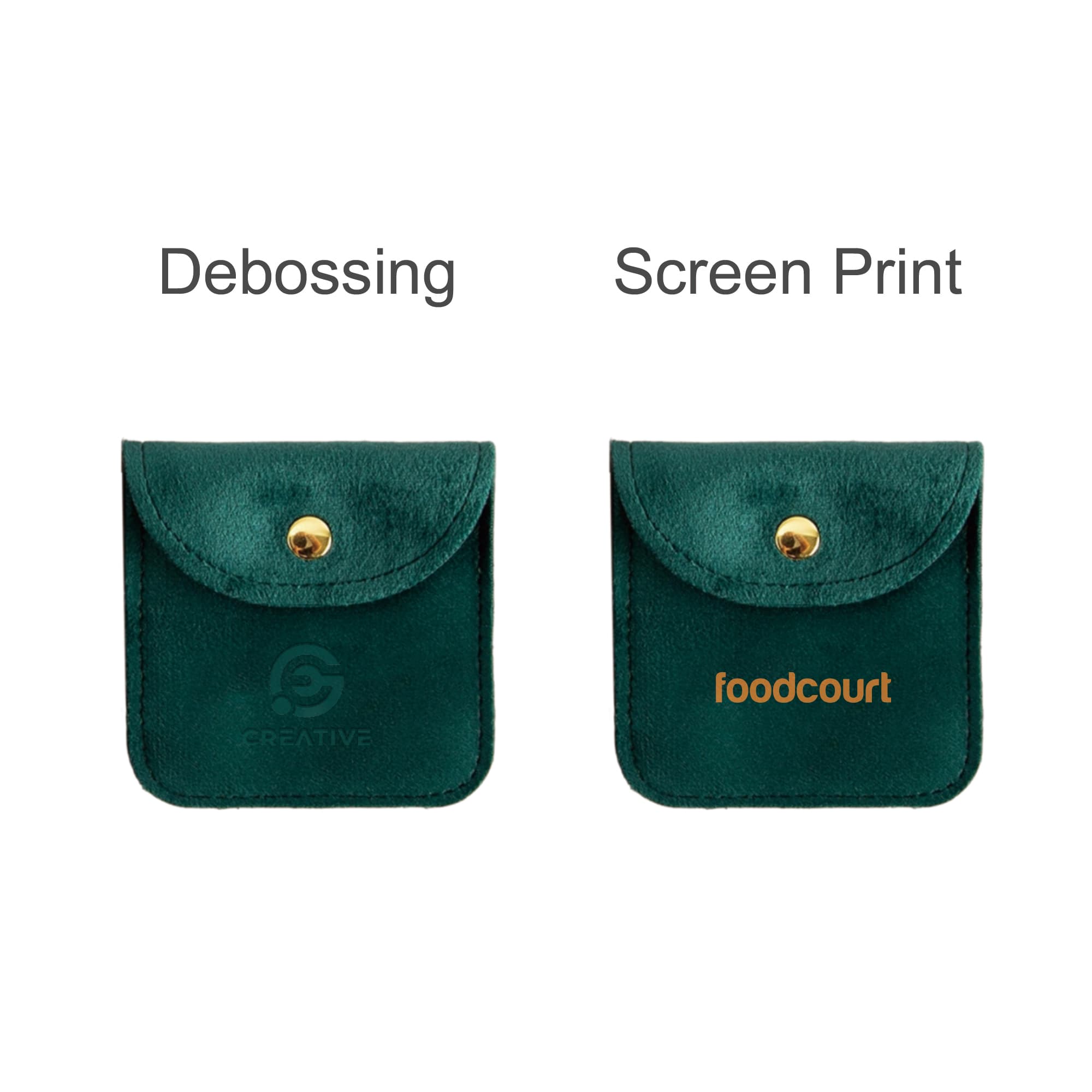 Square Velvet Jewellery Pouch