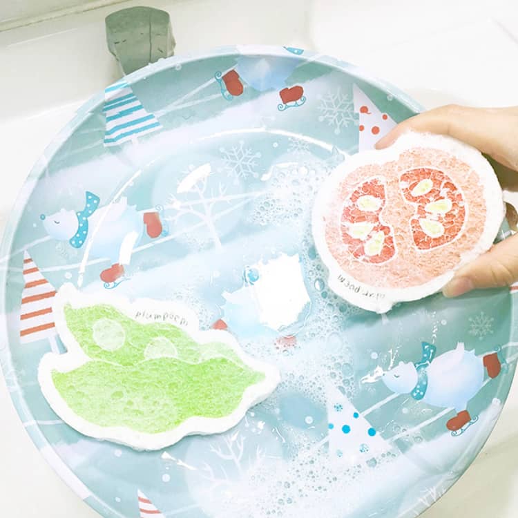 Expandable Dishwashing Sponge