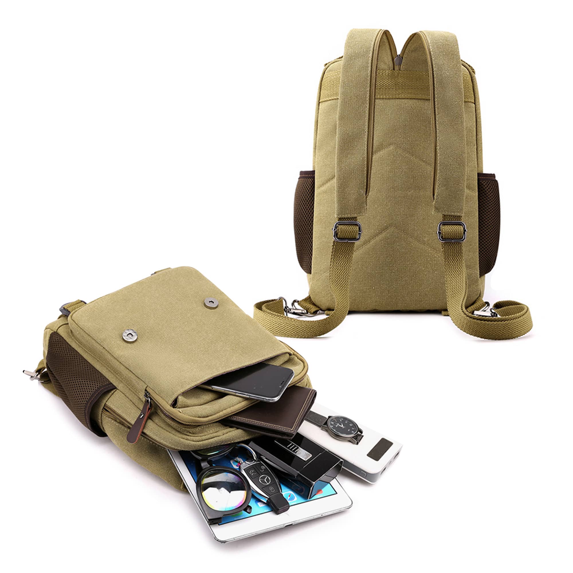 Canvas Sling Backpack Hybrid