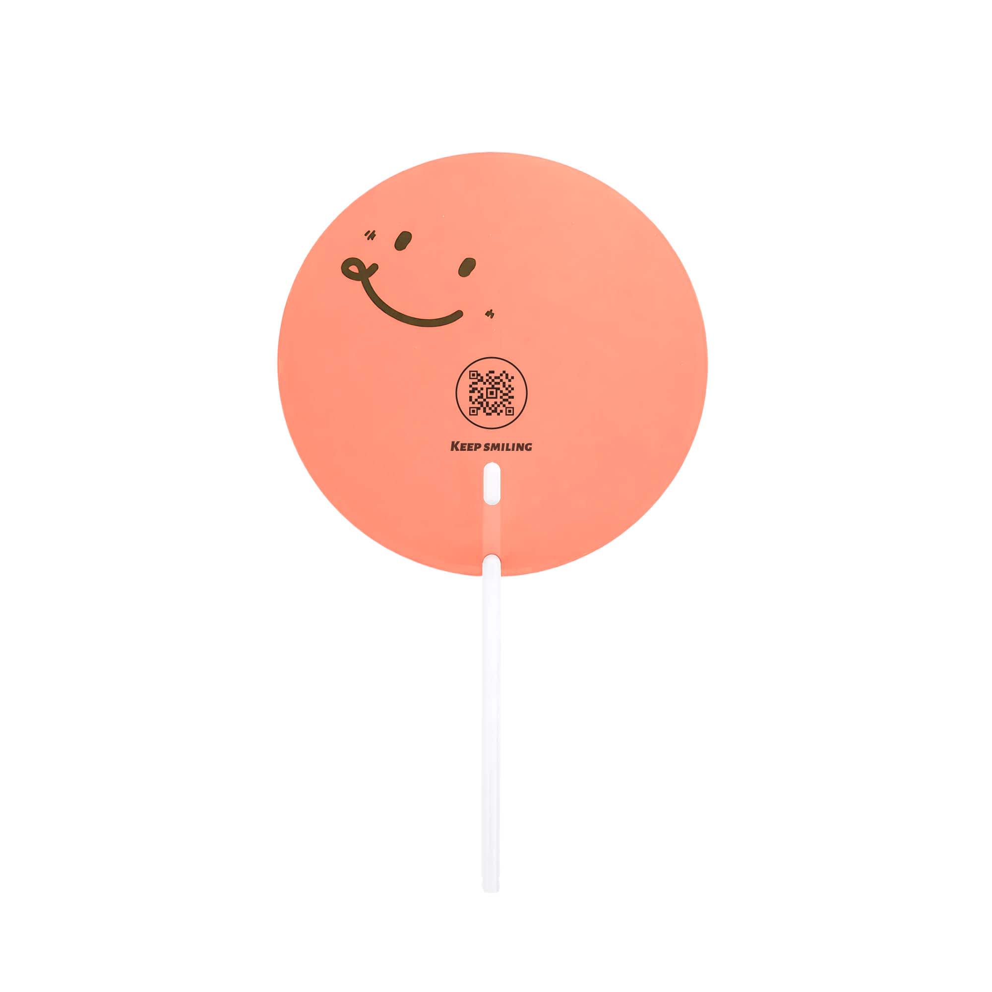Custom Shape Transparent PVC Hand Fan B