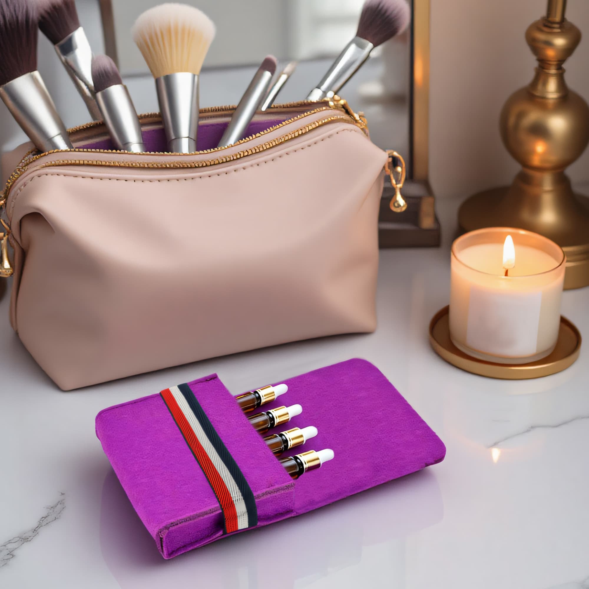 Felt Essential Oils Travel Organizer