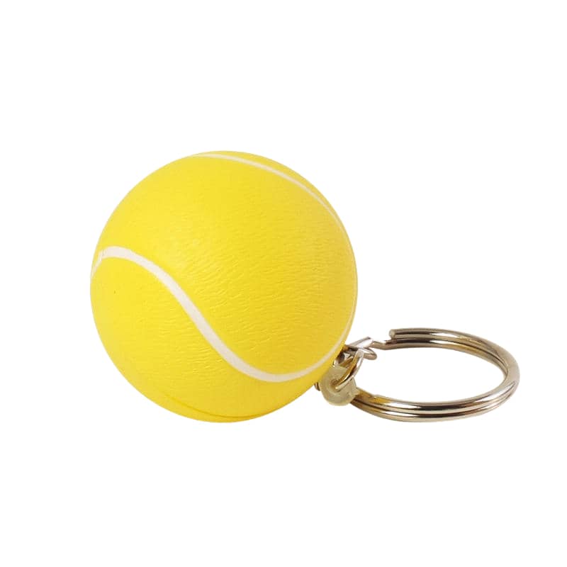 Keyring with Tennis Ball Stress Item
