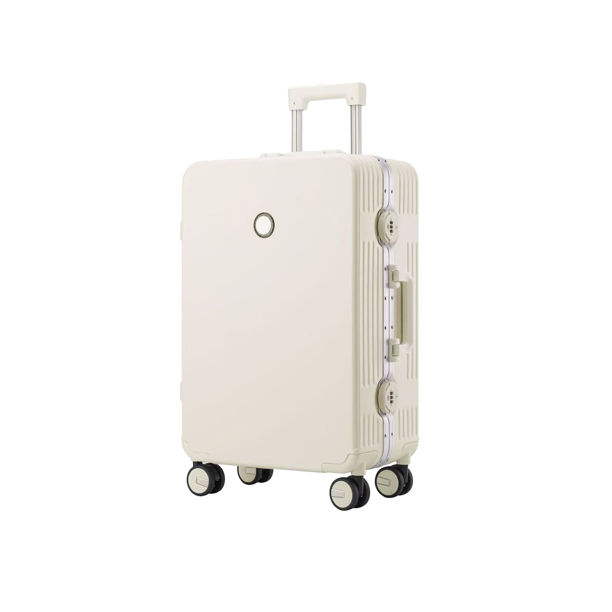 Ribbed ABS suitcase