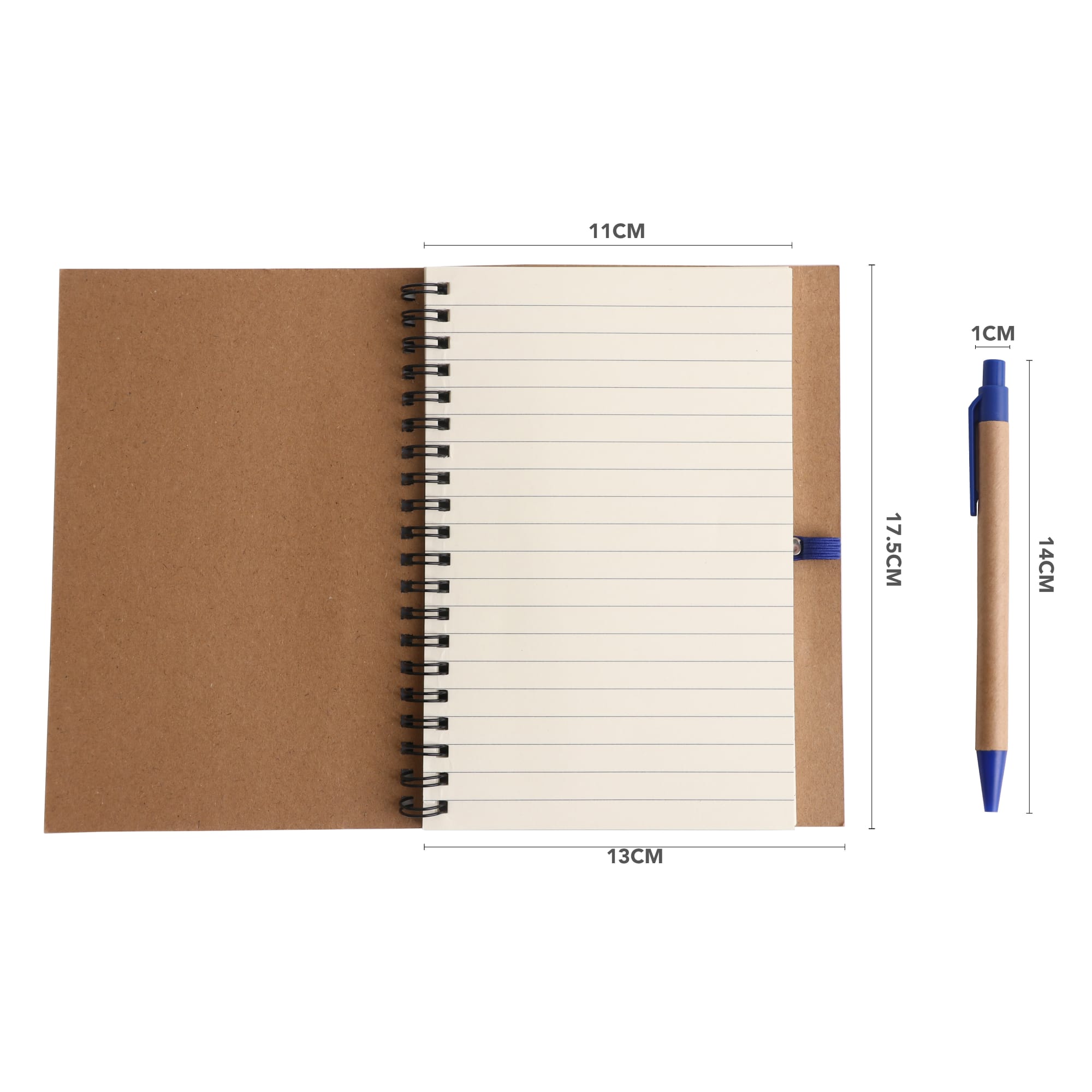 Kraft Notebook with Ballpoint Pen