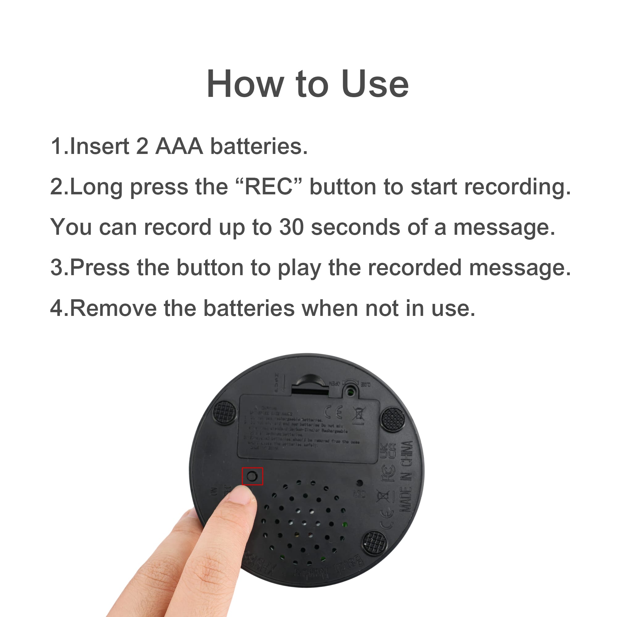 Voice Recording Button