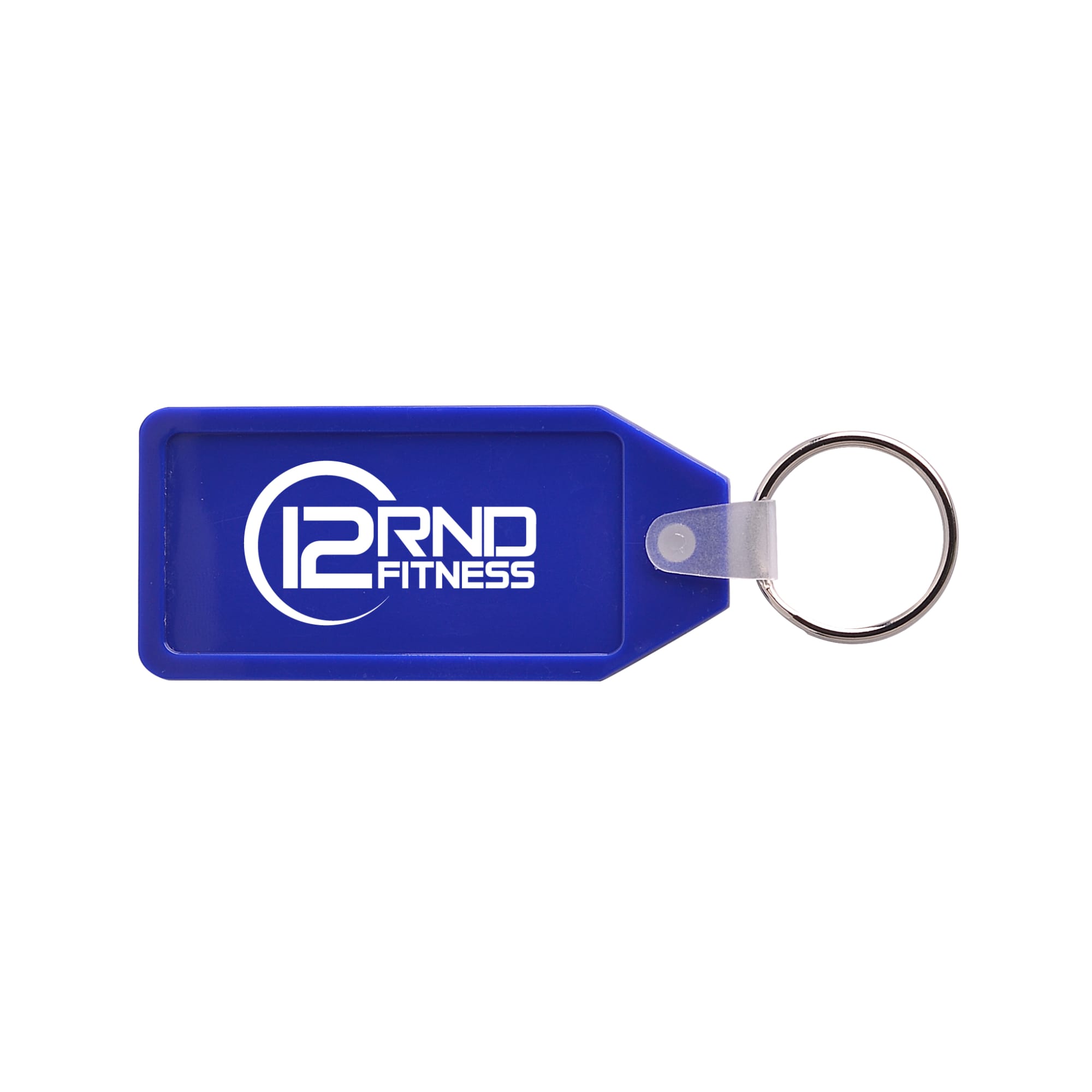 Long Hexagon Hard Plastic Keyring