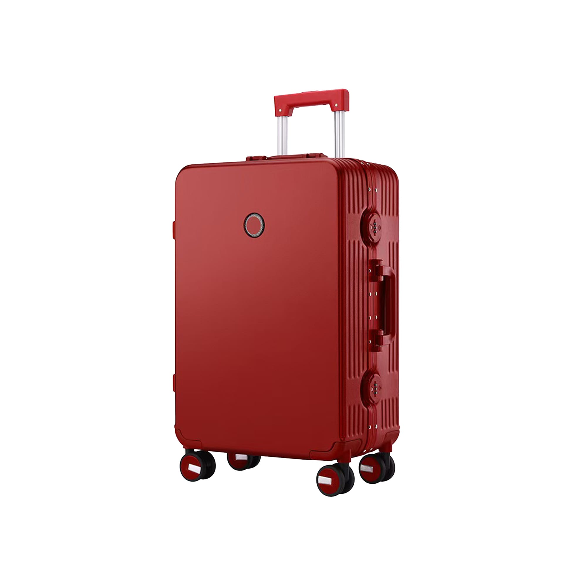 Ribbed ABS suitcase