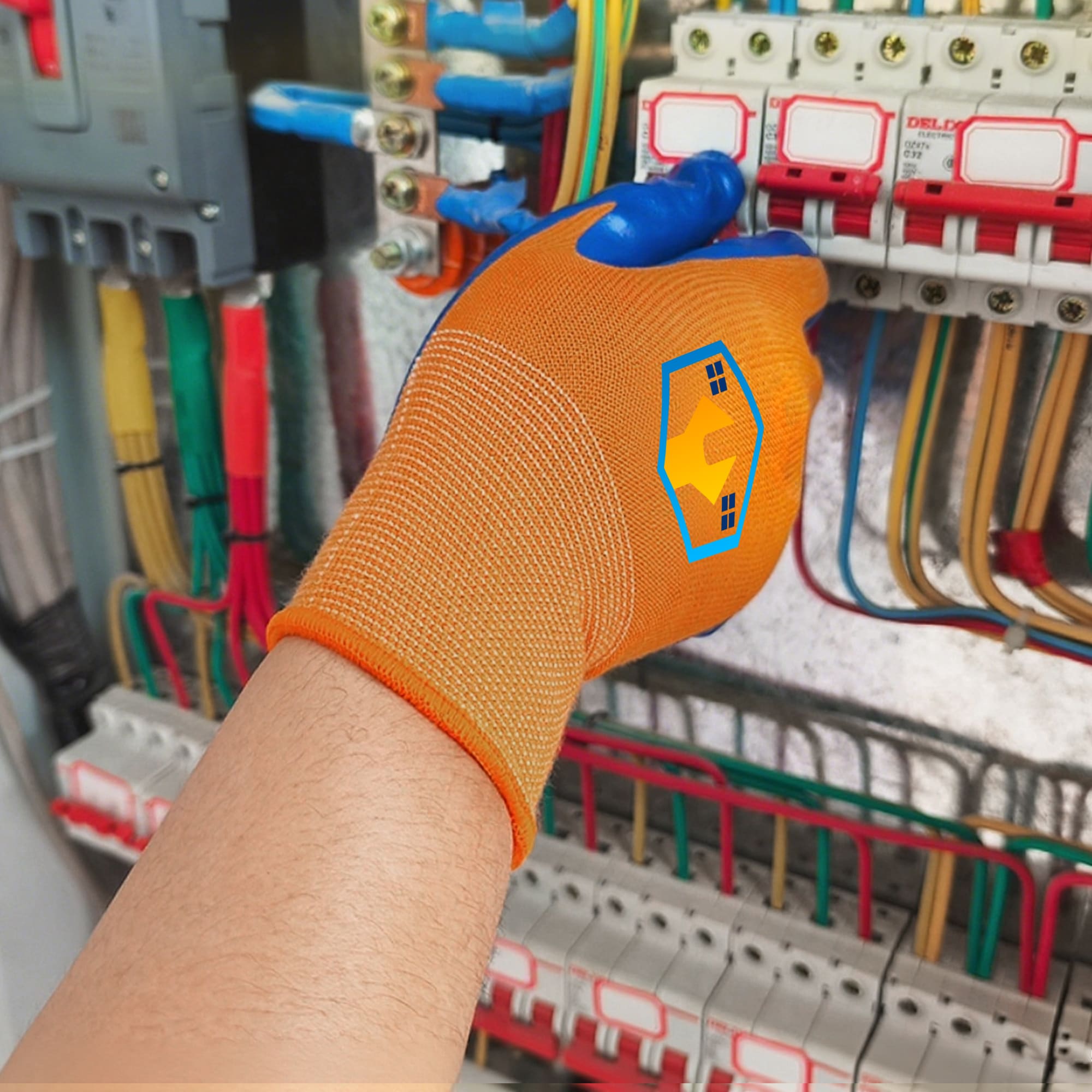 Regular 400V Touchscreen Insulating Gloves