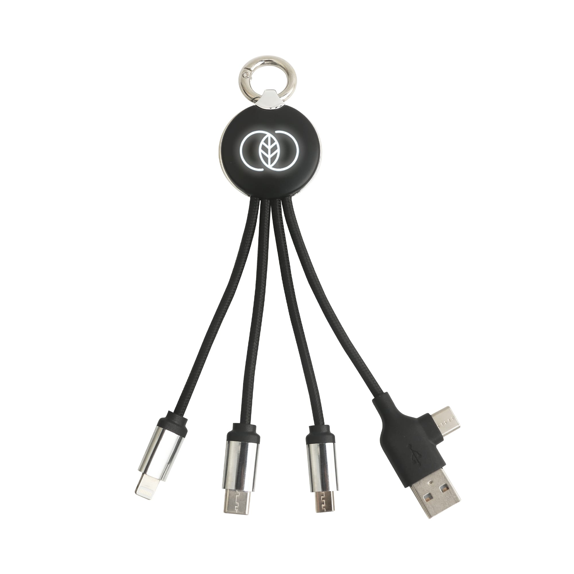 Round Shaped Light Up Multi Charging Cable