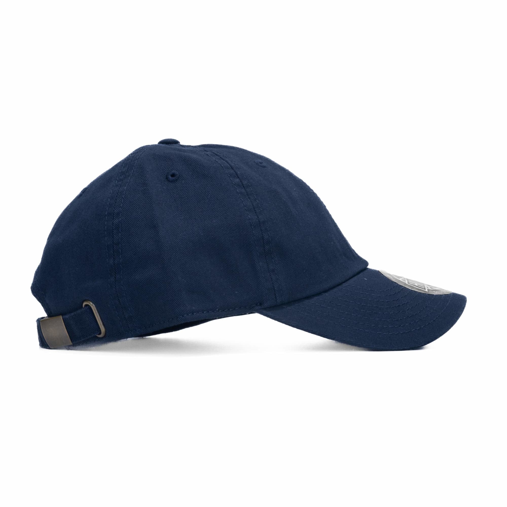 Bay 6 Panel Cotton Cap with Metal Buckle