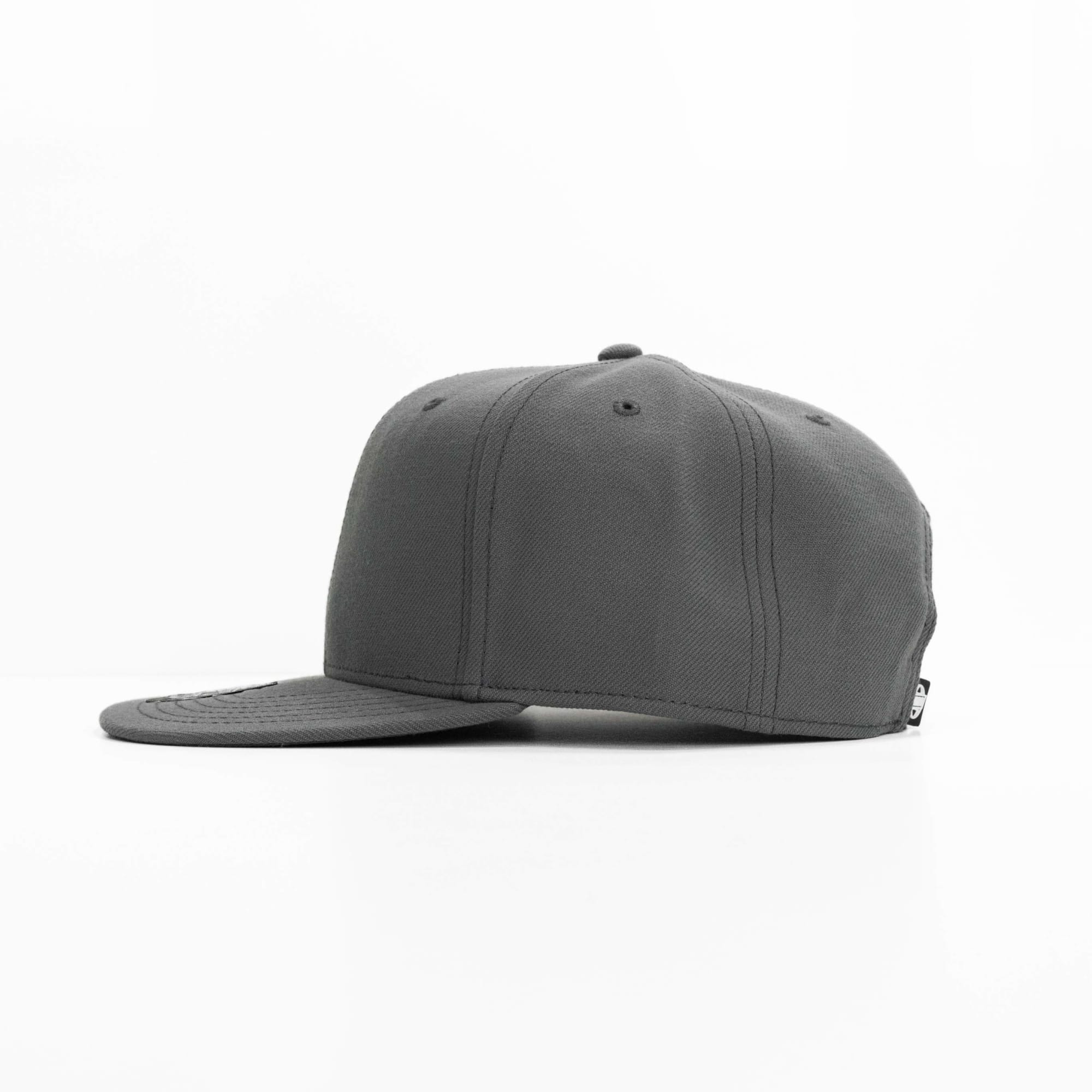 Clay 6 Panel Polyester Cap with Flat Visor
