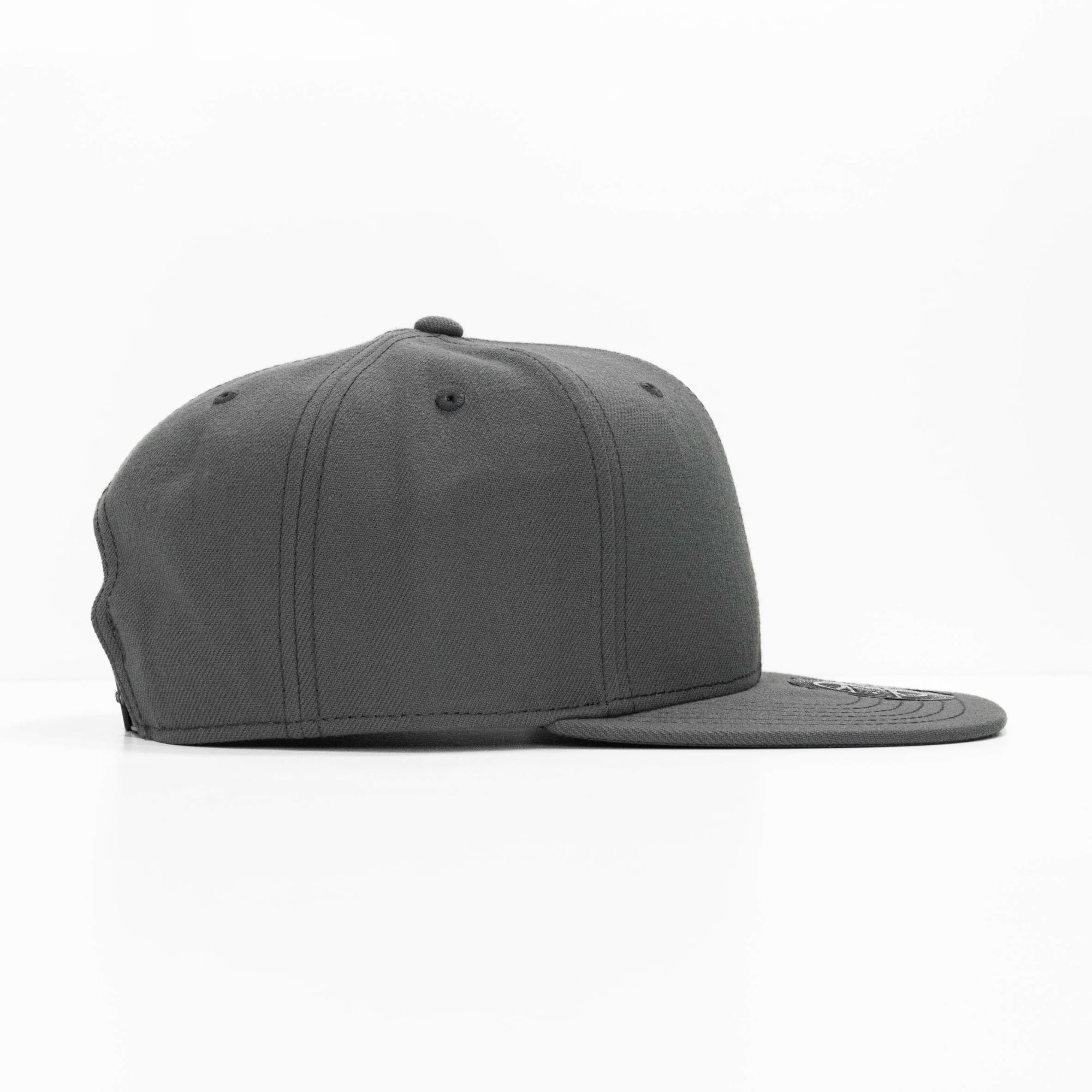 Clay 6 Panel Polyester Cap with Flat Visor